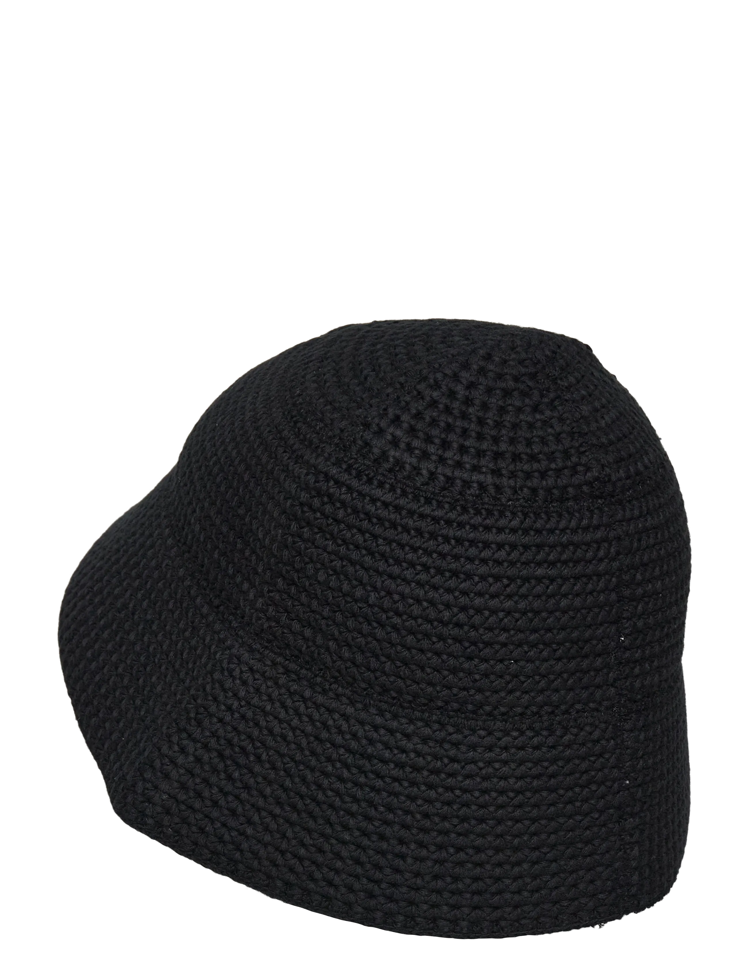 Filippa K - Crochet Hat - bucket-hattar - black - 1