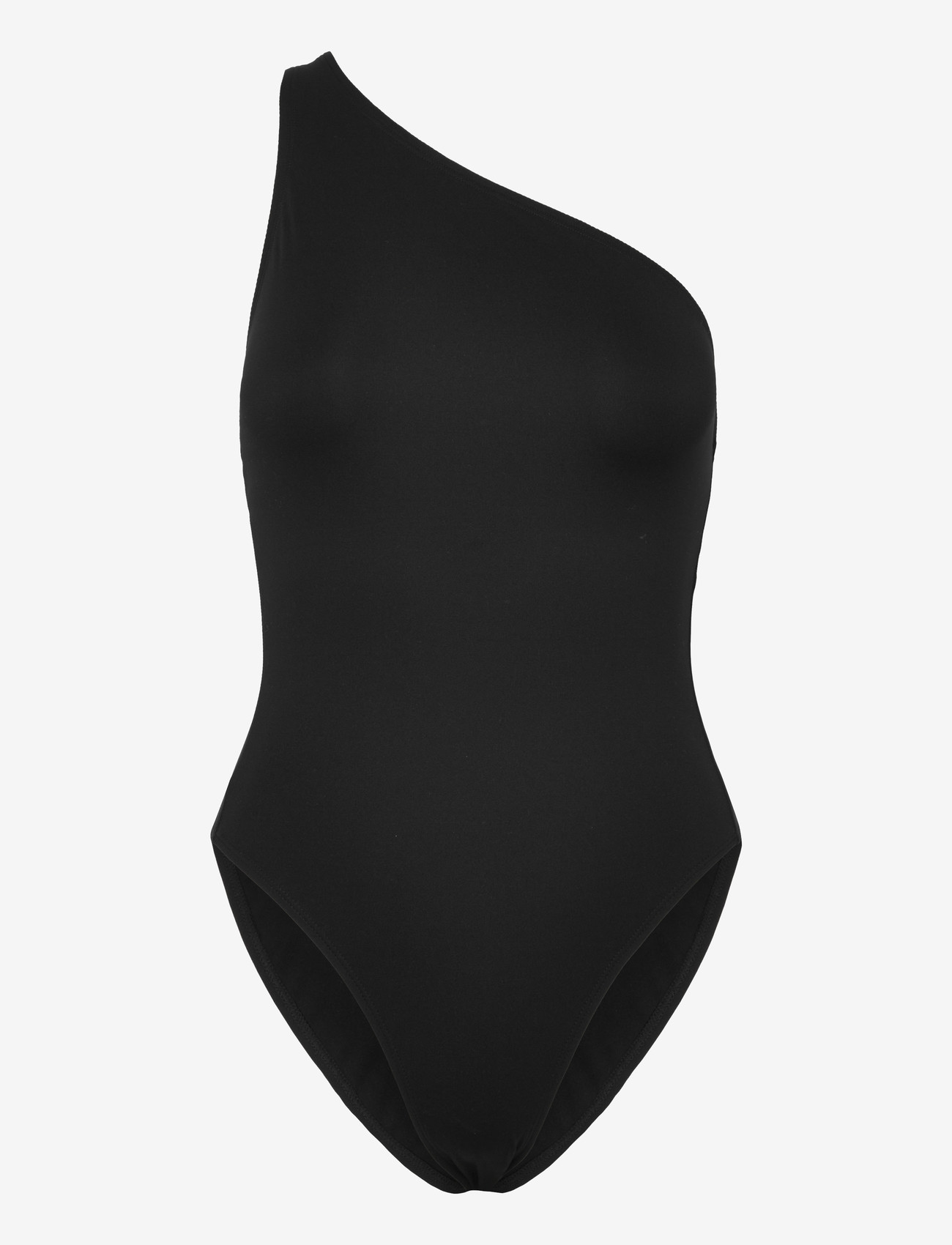 Filippa K - Asymmetric Swimsuit - baddräkter - black - 0