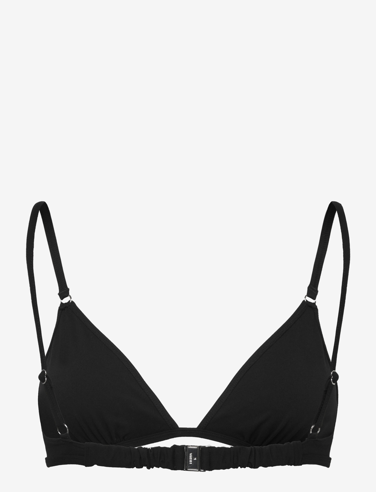 Filippa K - Gathered Back Bikini Top - triangle bikinis - black - 1