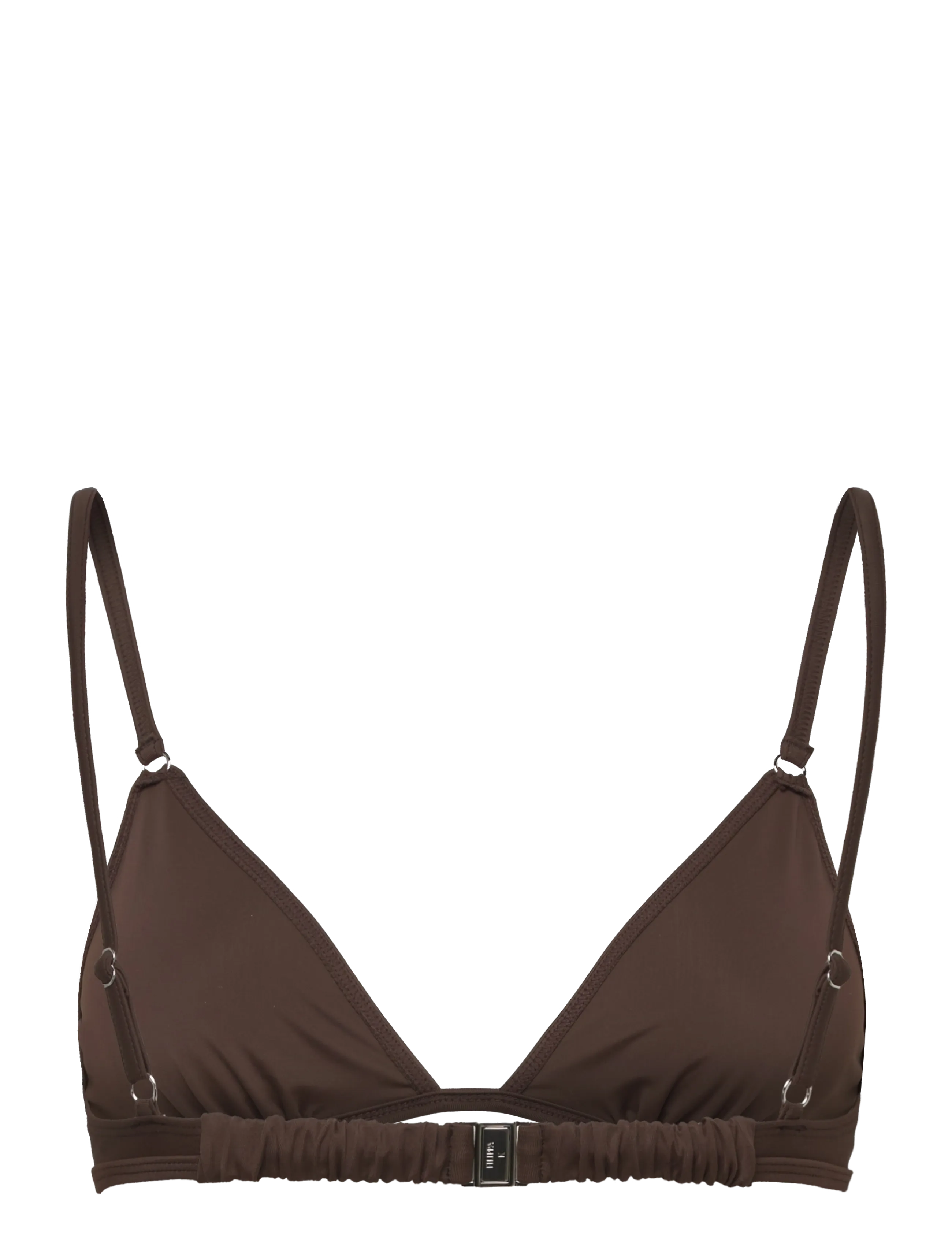 Filippa K - Gathered Back Bikini Top - trójkątny stanik bikini - cacao - 1