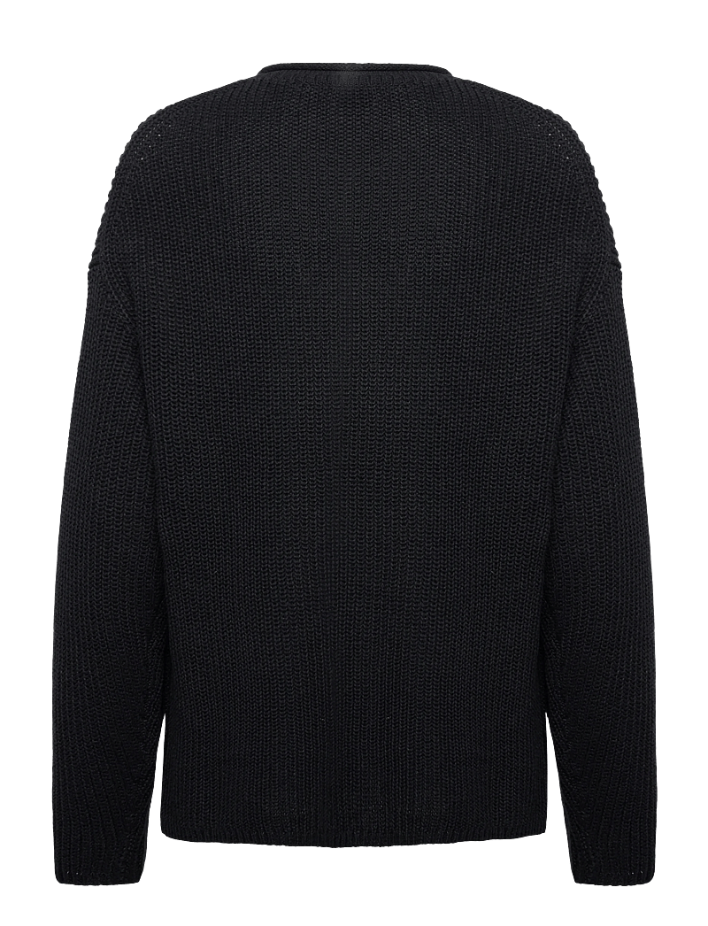 Filippa K - Ribbed Cotton Linen Sweater - pullover - black - 1