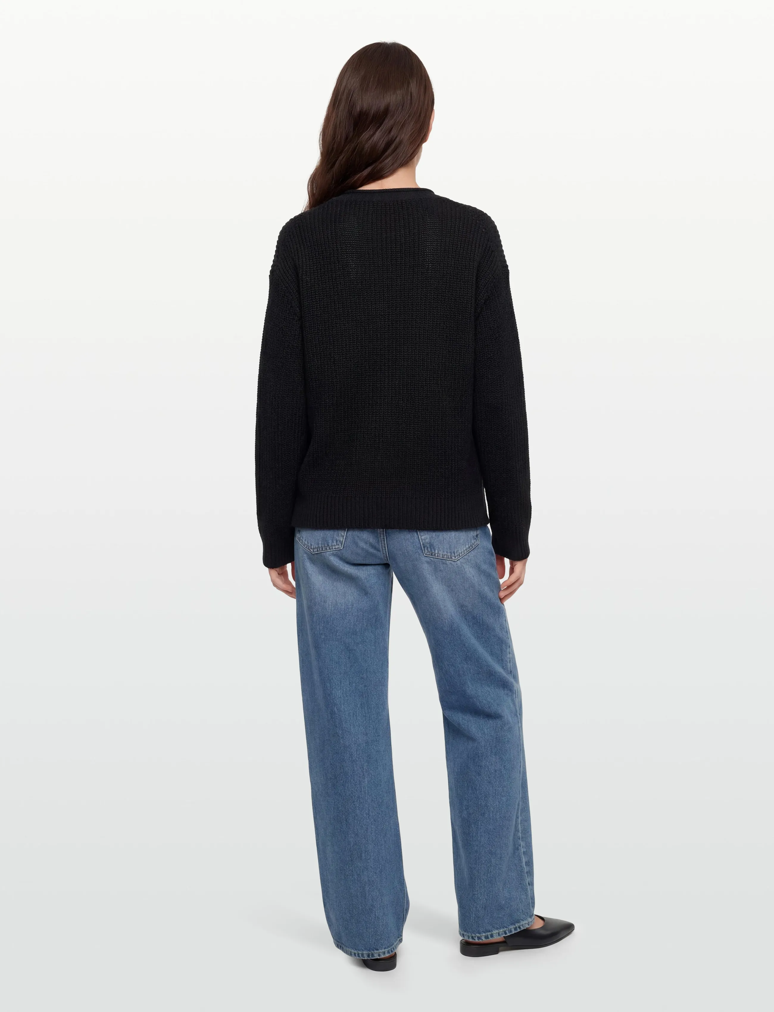 Filippa K Ribbed Cotton Linen Sweater stickade tröjor dam – bild 3
