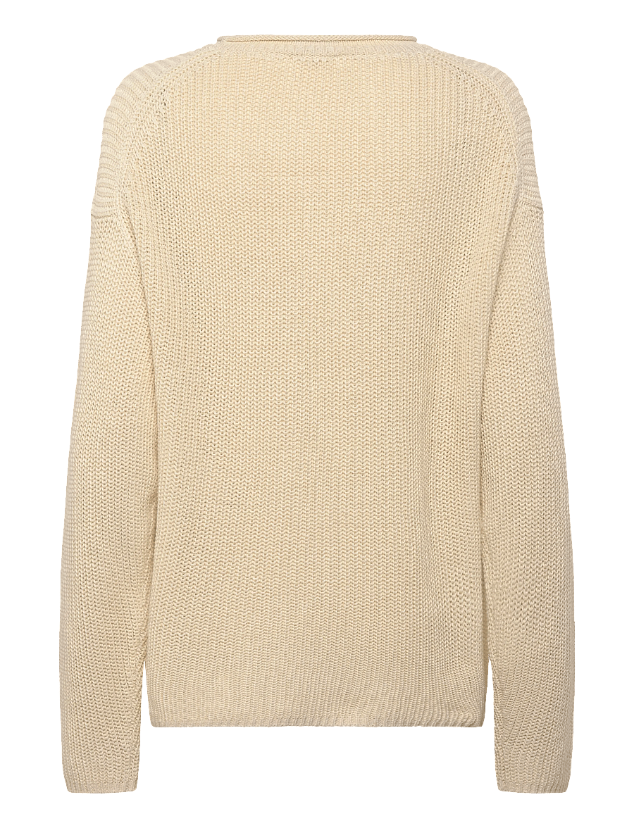 Filippa K - Ribbed Cotton Linen Sweater - pullover - cream white - 1