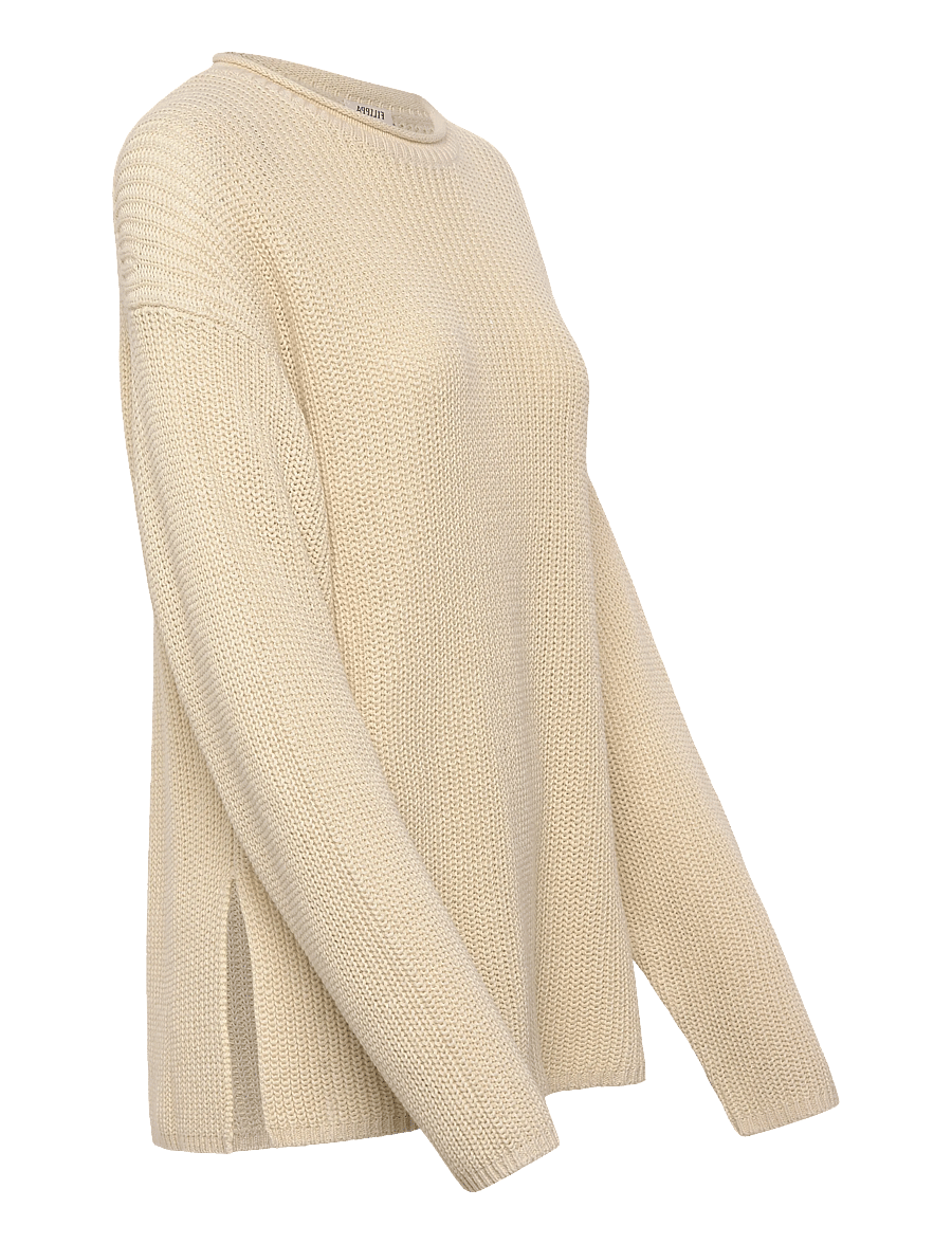 Filippa K - Ribbed Cotton Linen Sweater - pullover - cream white - 2