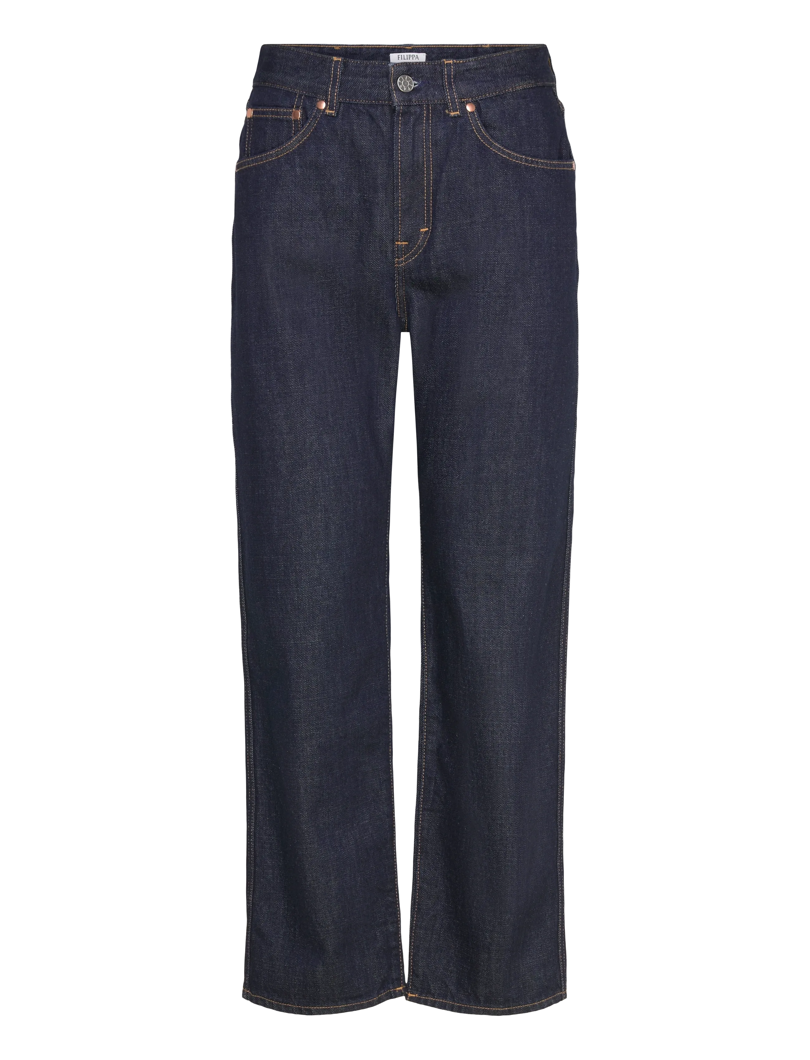 Filippa K Relaxed High Waisted Jeans - Filippa K - RINSED BLUE WASH / navy