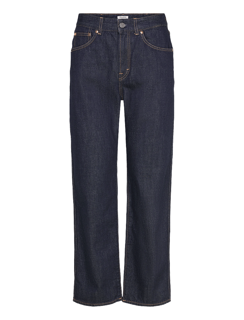 Filippa K - Relaxed High Waisted Jeans - sirge säärega teksad - rinsed blue wash - 0