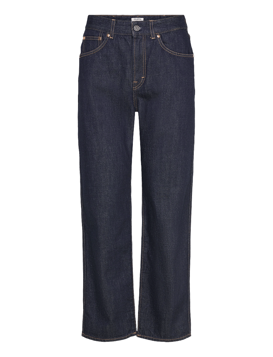 Filippa K - Relaxed High Waisted Jeans - raka jeans - rinsed blue wash - 1