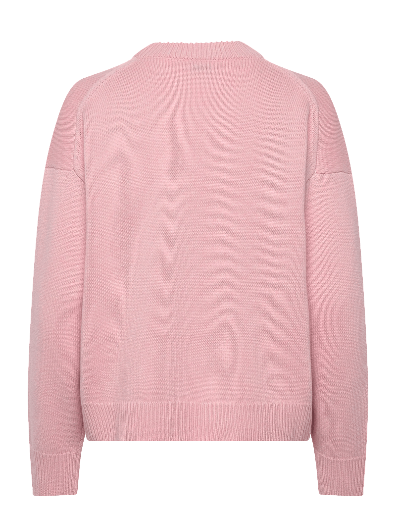 Filippa K - Wool Cashmere Crewneck Sweater - tröjor - light pink - 1