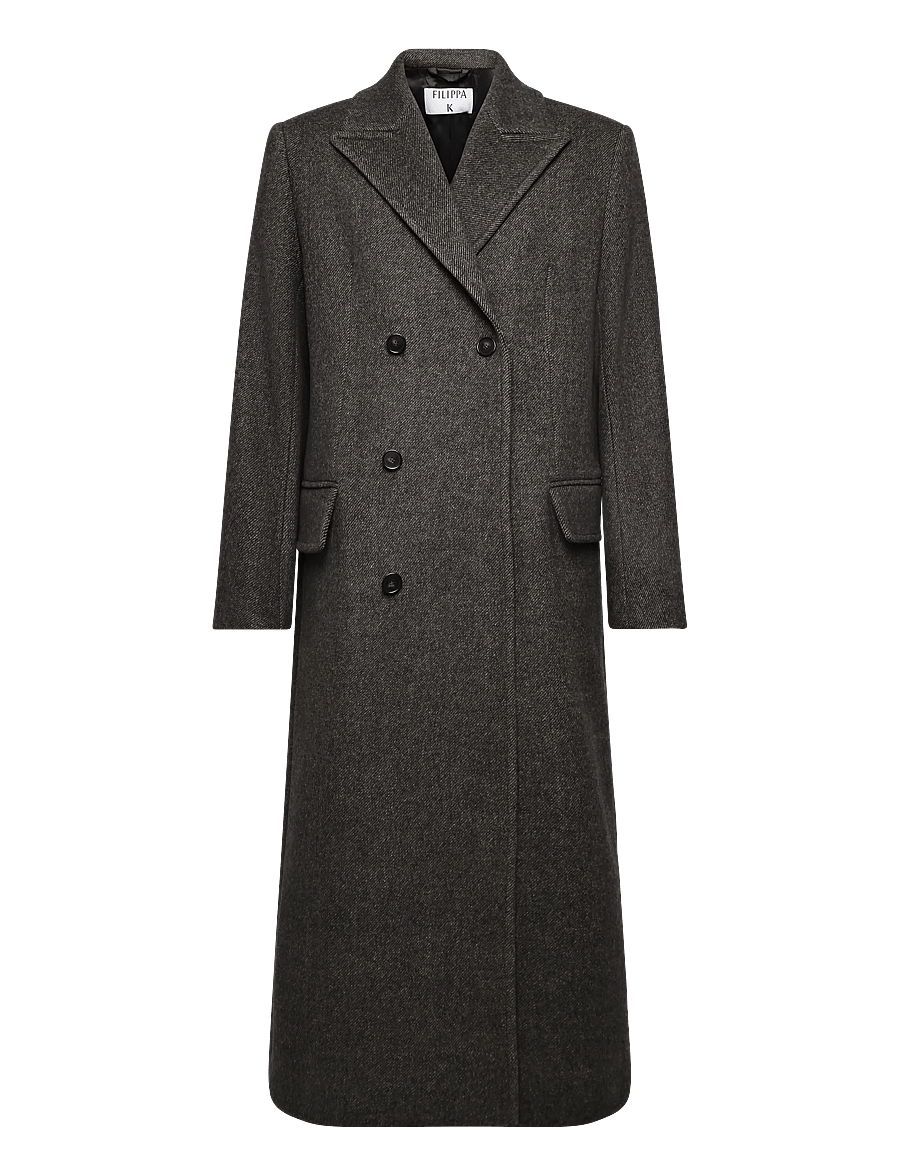 Filippa K - Damian Twill Coat - villased mantlid - driftwood - 0
