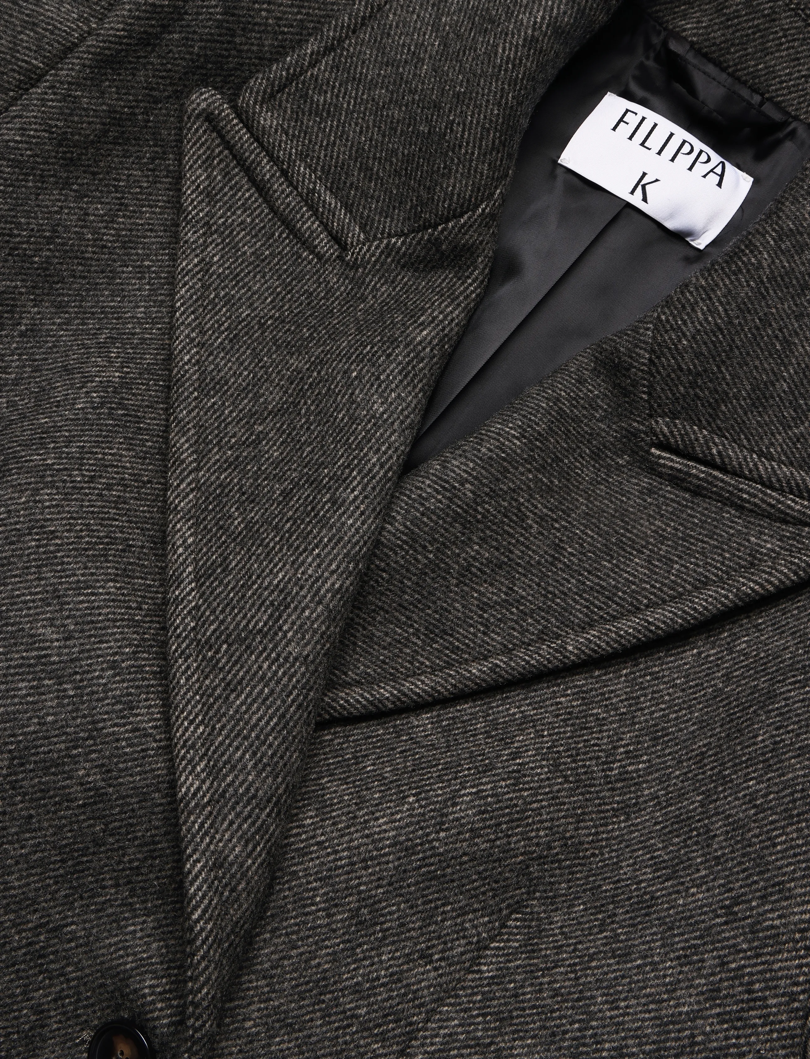 Filippa K - Damian Twill Coat - villased mantlid - driftwood - 2