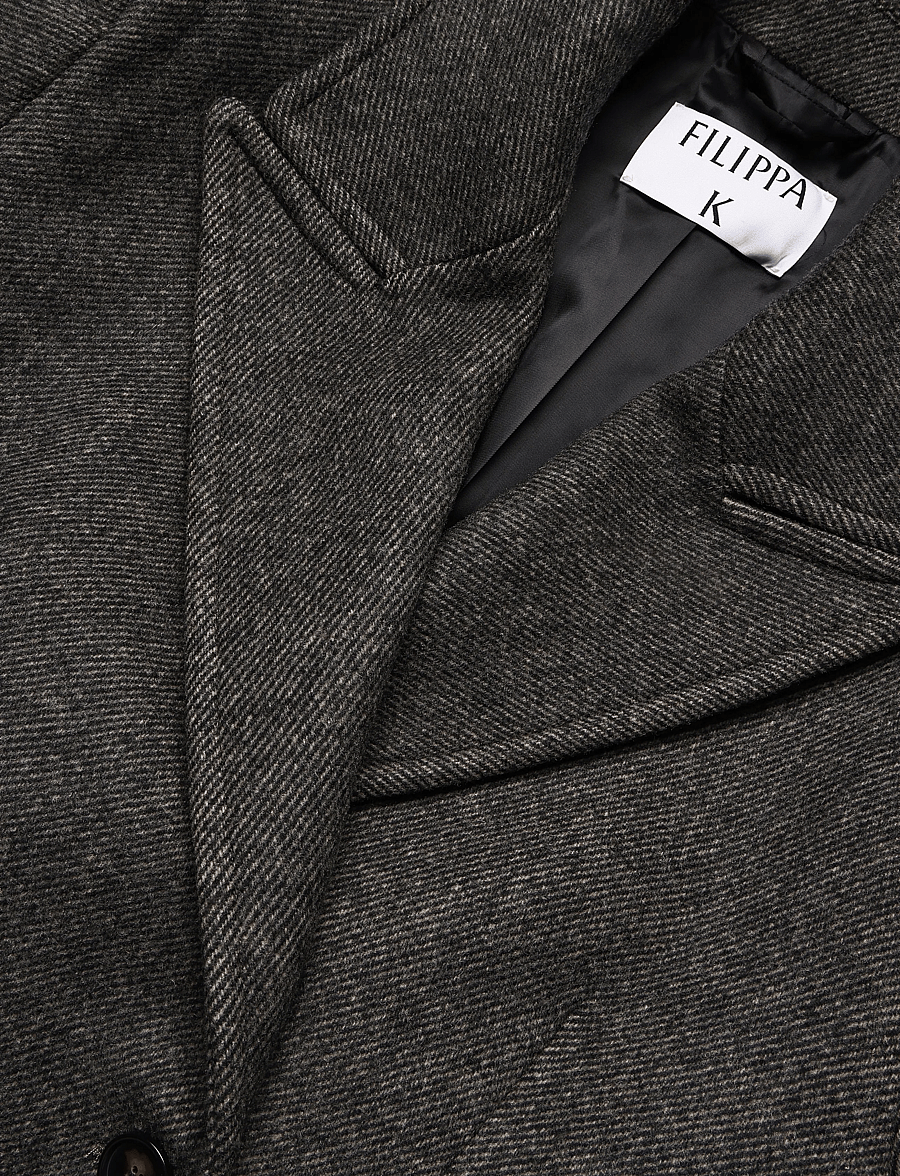 Filippa K - Damian Twill Coat - villased mantlid - driftwood - 2