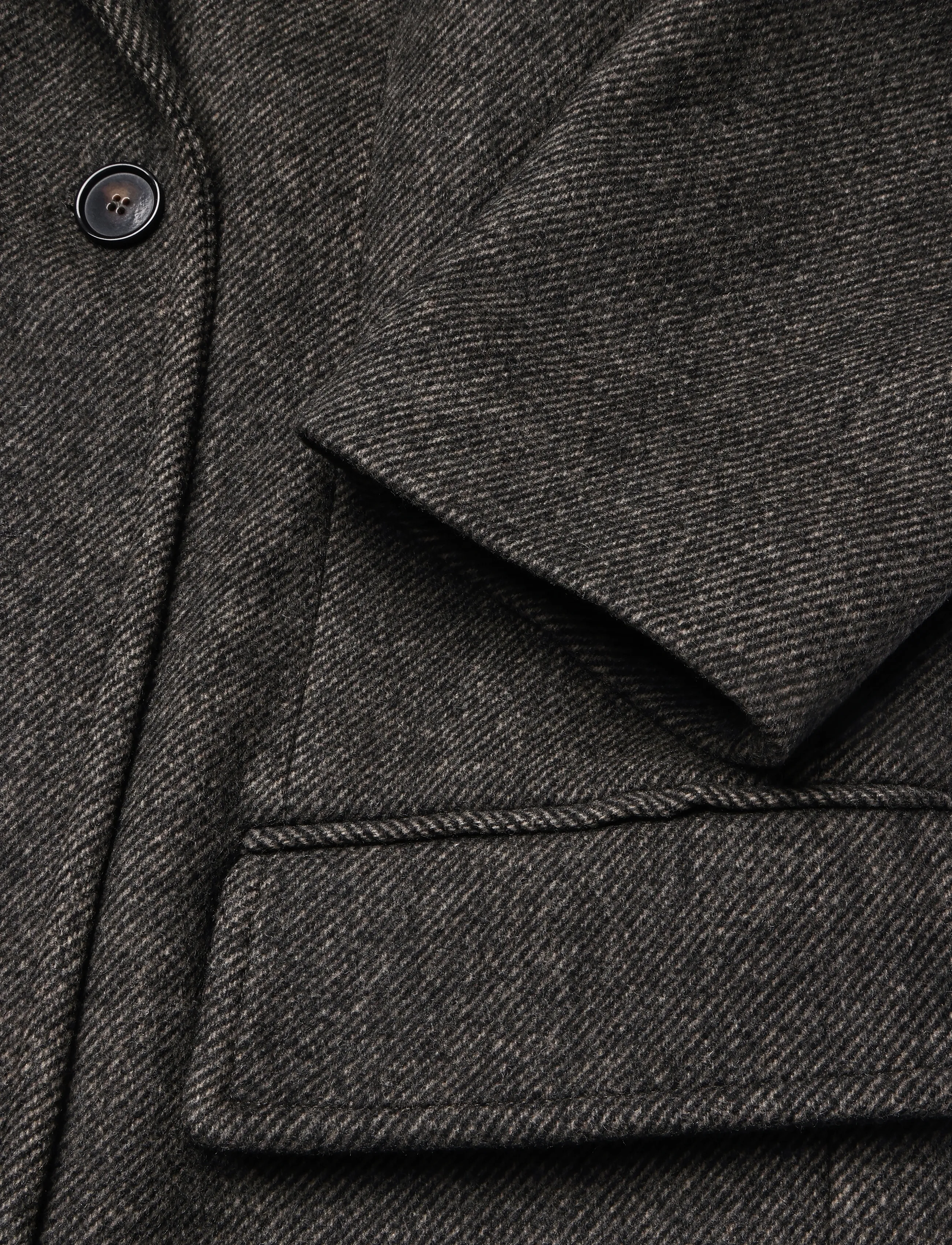 Filippa K - Damian Twill Coat - villased mantlid - driftwood - 3