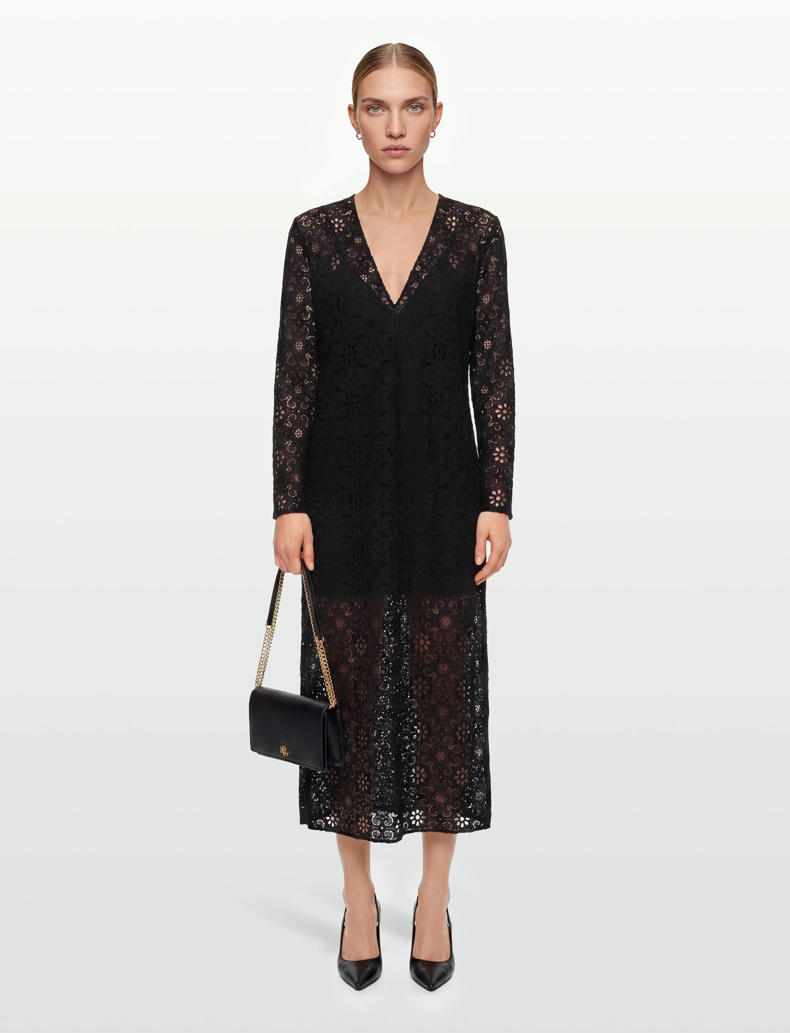 Filippa K Lace Dress - Nyårsklänningar - BLACK / black