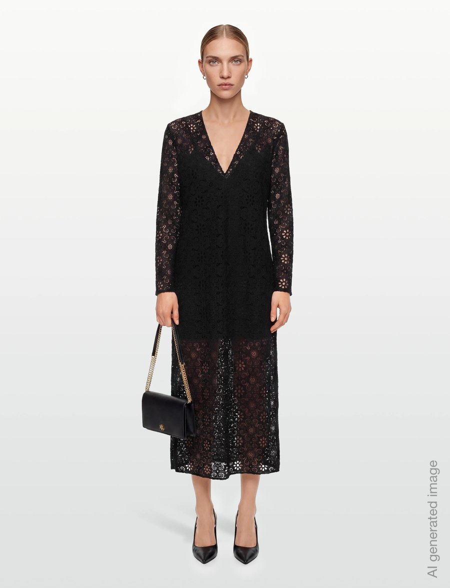 Filippa K - Lace Dress - mežģīņu kleitas - black - 0