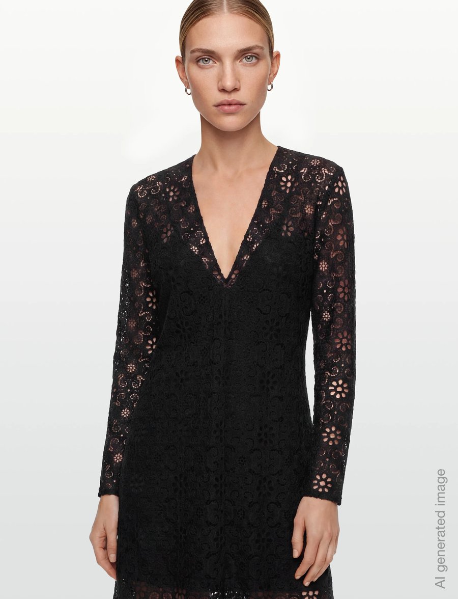 Filippa K - Lace Dress - mežģīņu kleitas - black - 4
