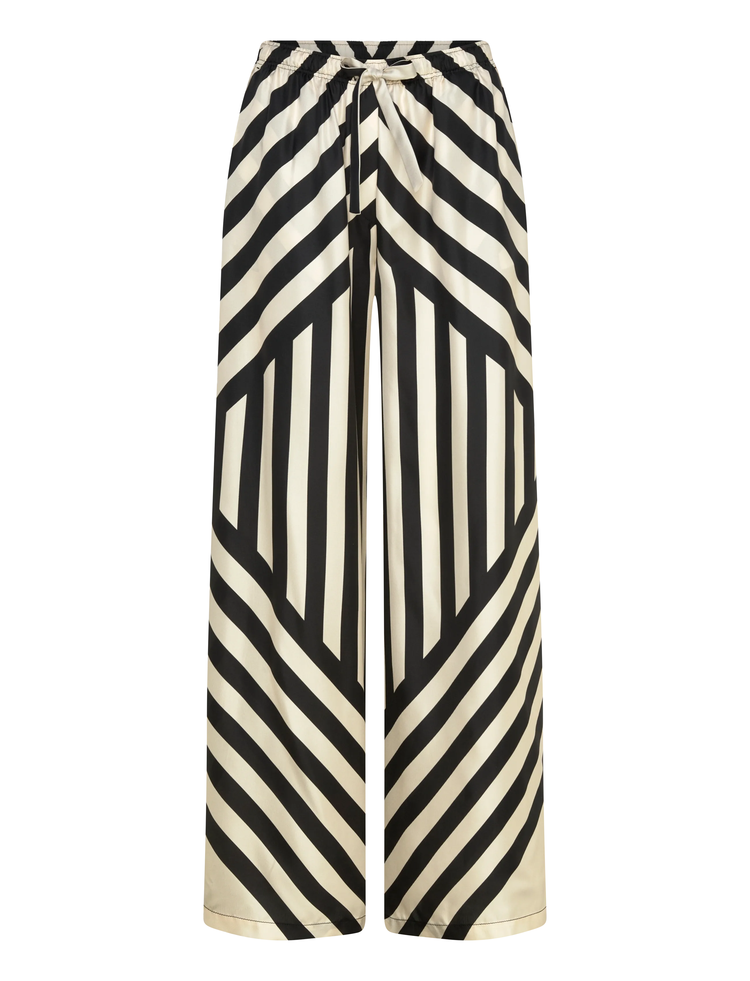 Filippa K Eve Relaxed Print Trousers - Bukser - BLACK / multi