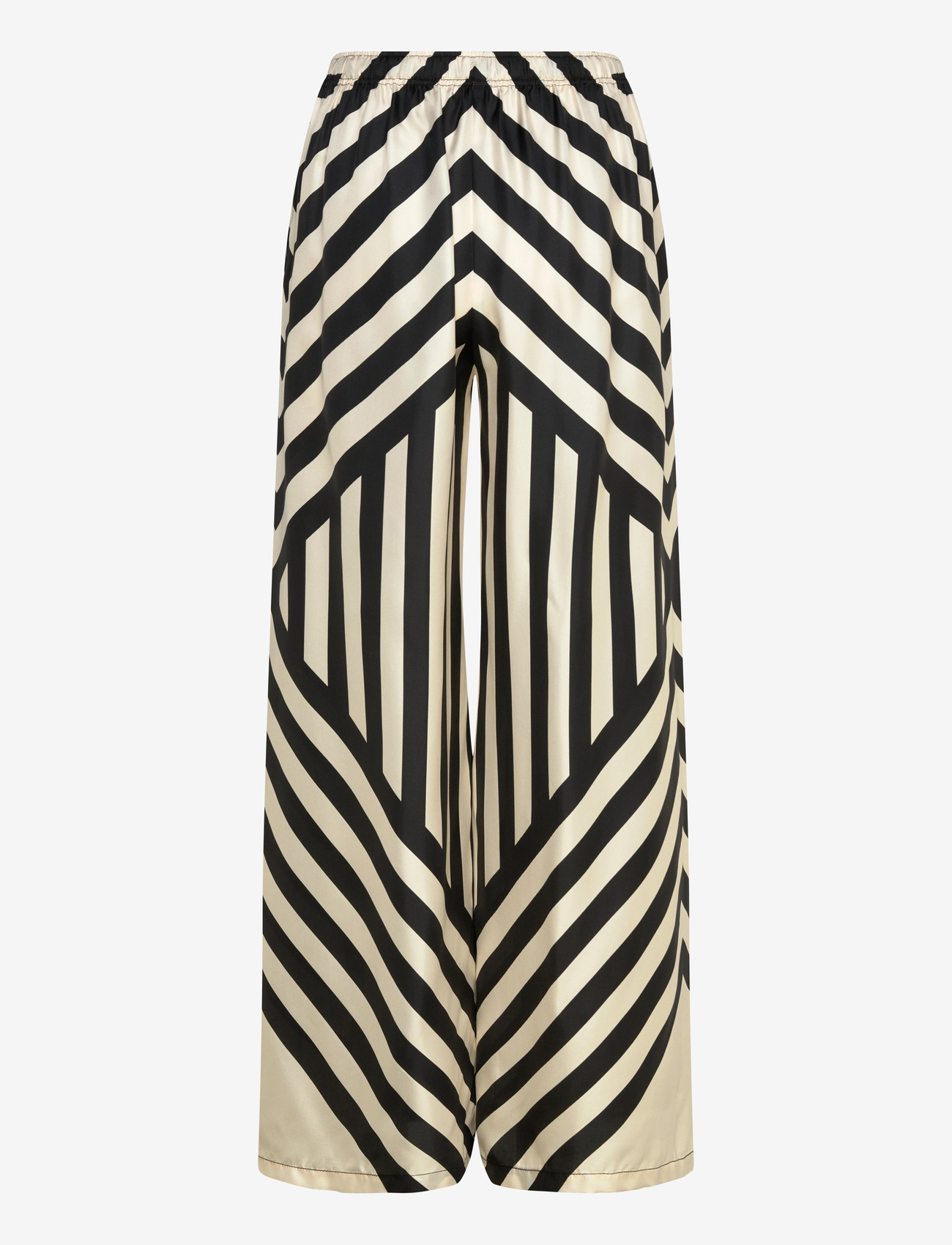Filippa K - Eve Relaxed Print Trousers - bukser med brede ben - black - 2