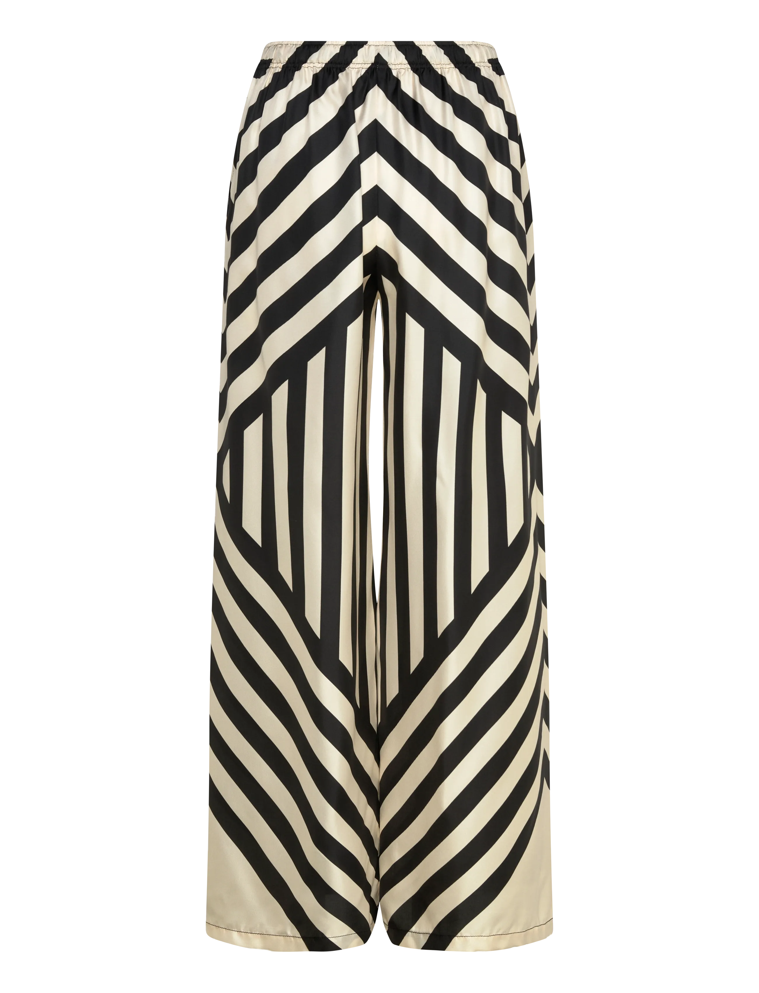 Filippa K - Eve Relaxed Print Trousers - wide leg trousers - black - 2
