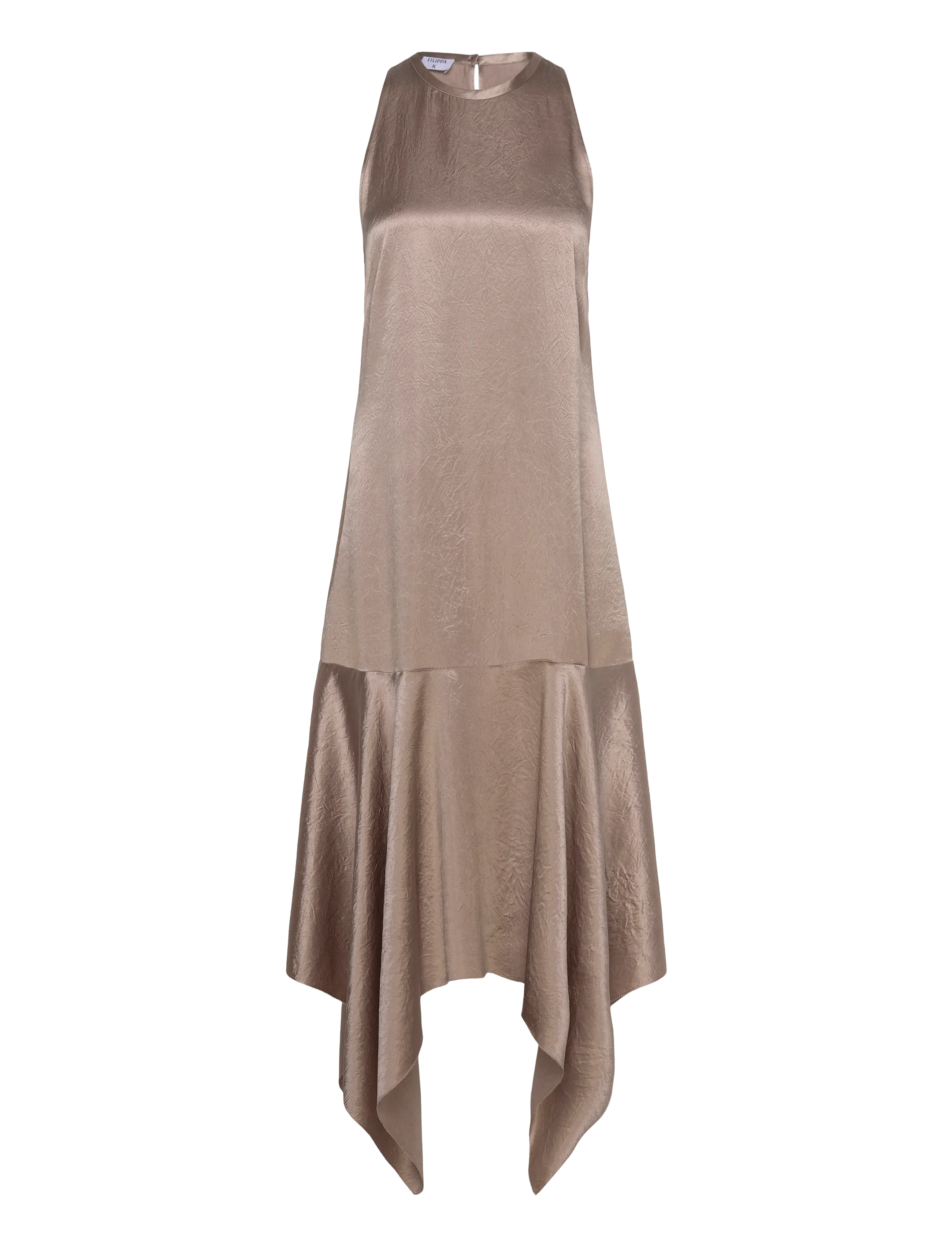 Filippa K Scarf Hem Dress - Kläder - DARK TAUPE / brown