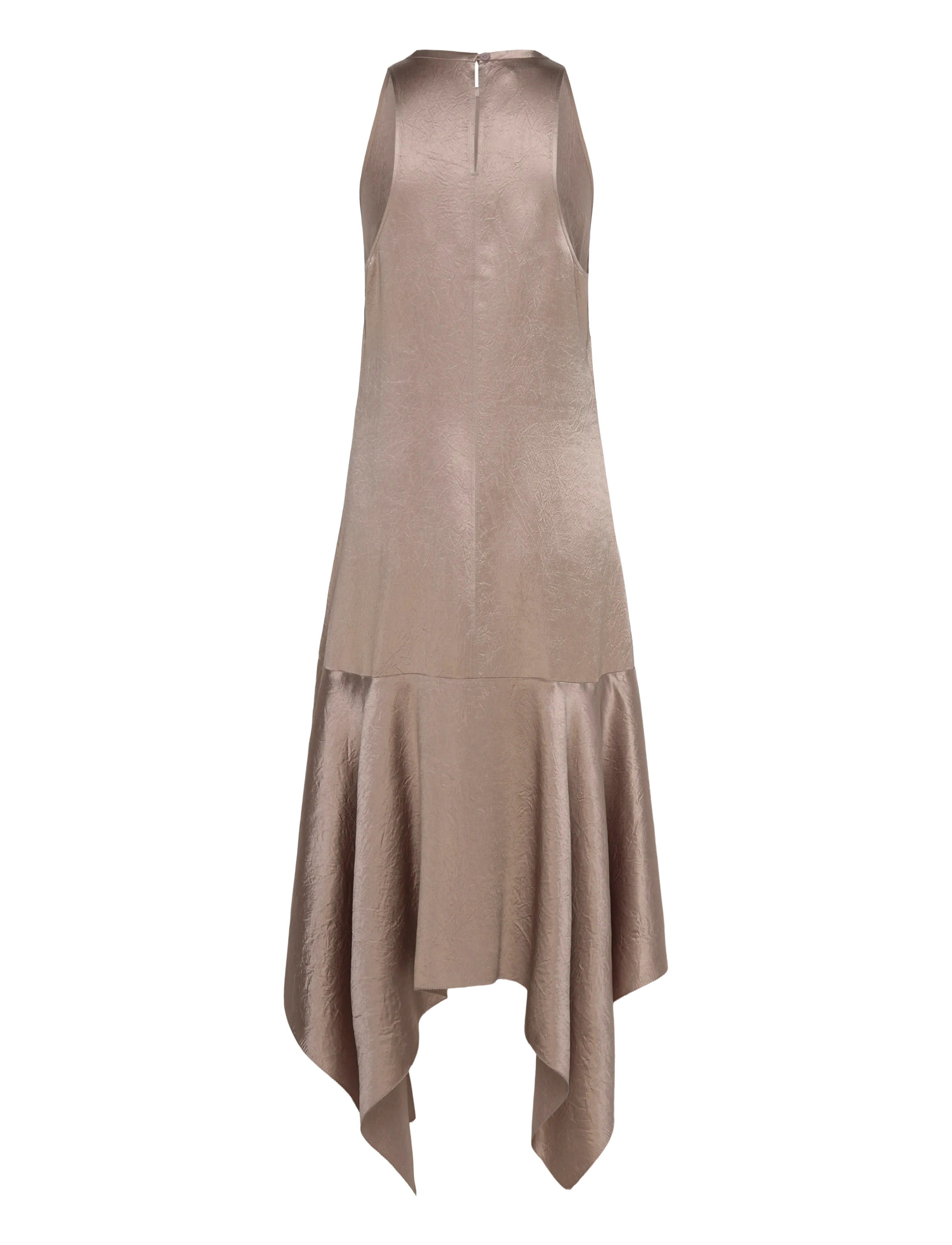 Filippa K - Scarf Hem Dress - aftonklänningar - dark taupe - 2