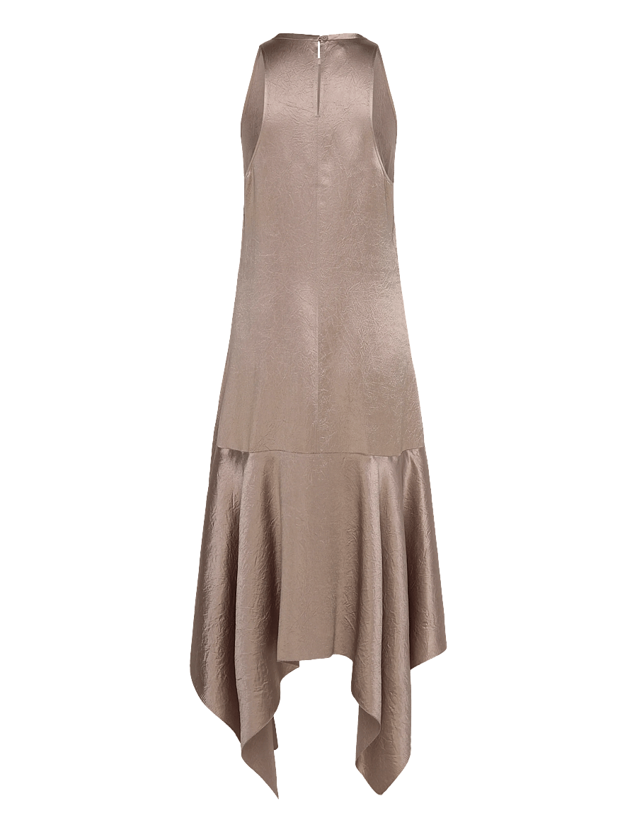 Filippa K - Scarf Hem Dress - abendkleider - dark taupe - 2