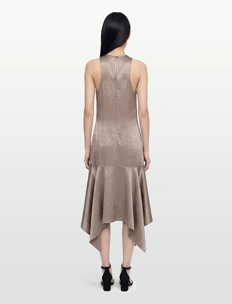Filippa K - Scarf Hem Dress - abendkleider - dark taupe - 4
