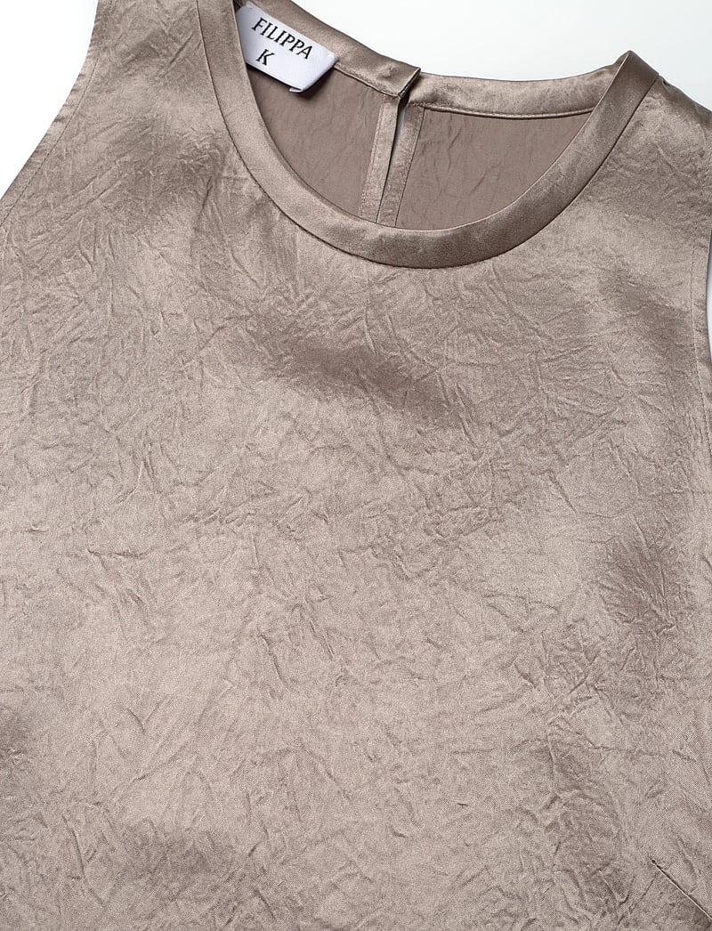 Filippa K - Scarf Hem Dress - abendkleider - dark taupe - 5