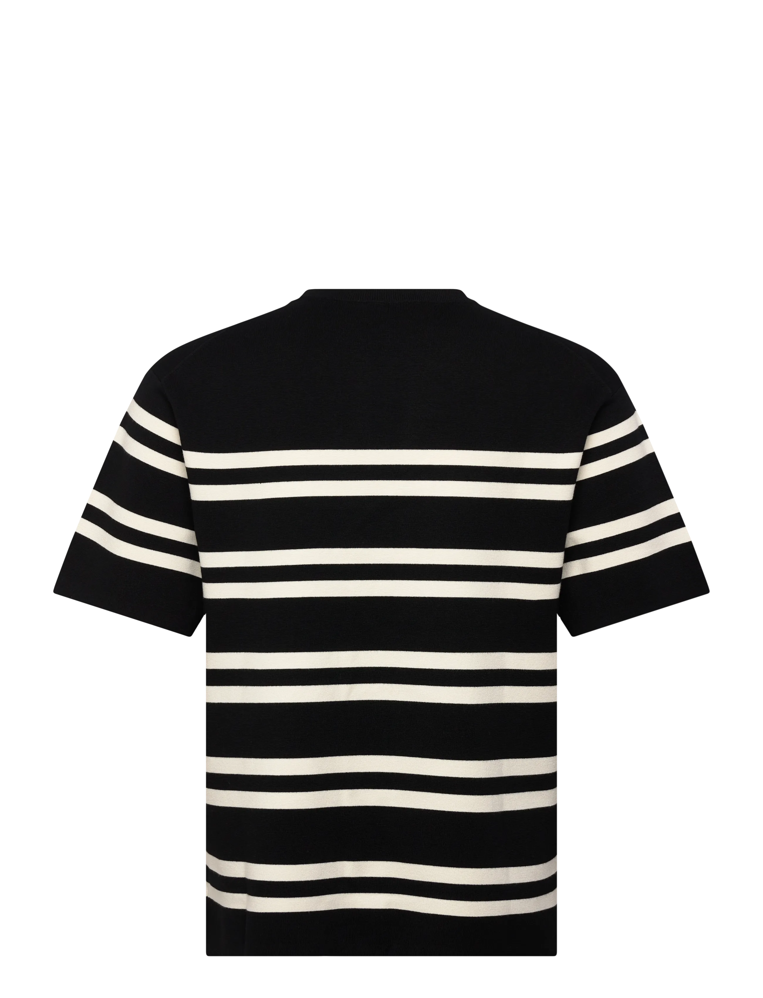 Filippa K - Milano Knit T-Shirt - t-shirts à manches courtes - black/white - 2