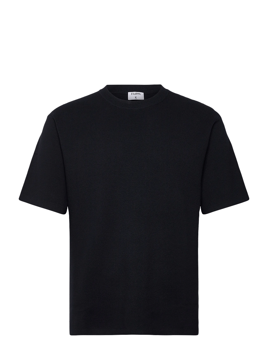 Filippa K - Milano Knit T-Shirt - kurzärmelig - navy - 1