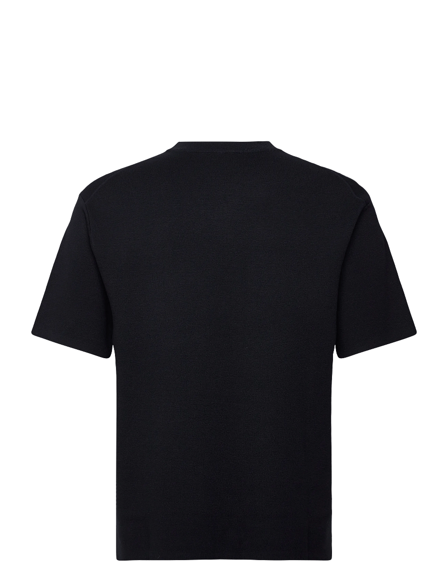 Filippa K - Milano Knit T-Shirt - short-sleeved t-shirts - navy - 2