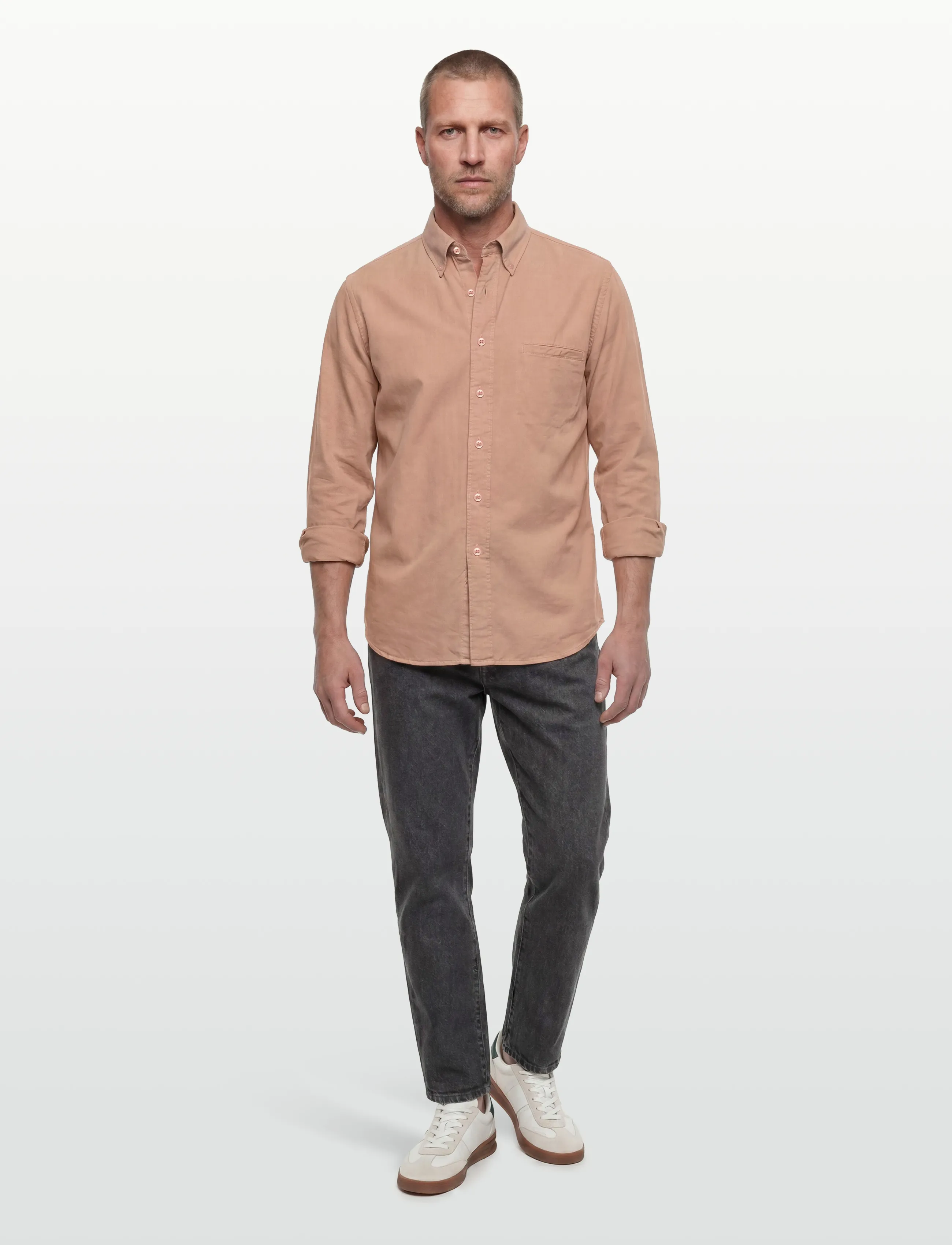 Filippa K Zack Shirt - Klær - CASHMERE BEIGE / pink/rose