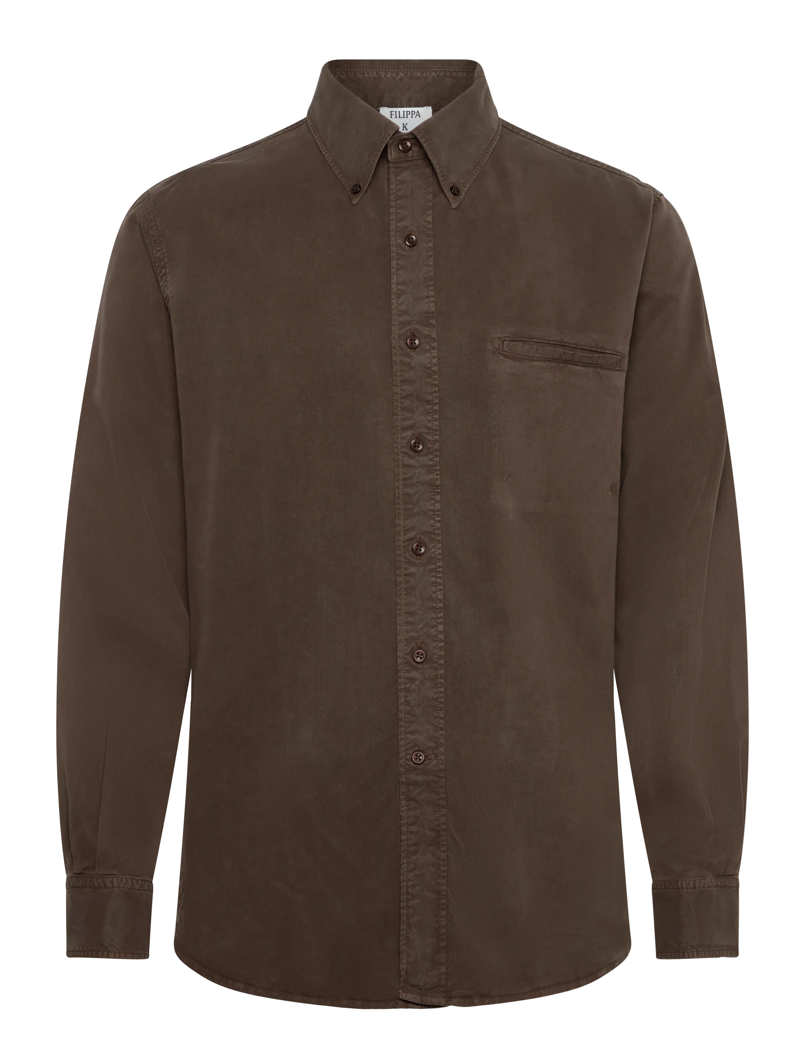Filippa K Zack Shirt - Skjorter - DARK CHOCOLATE / brown