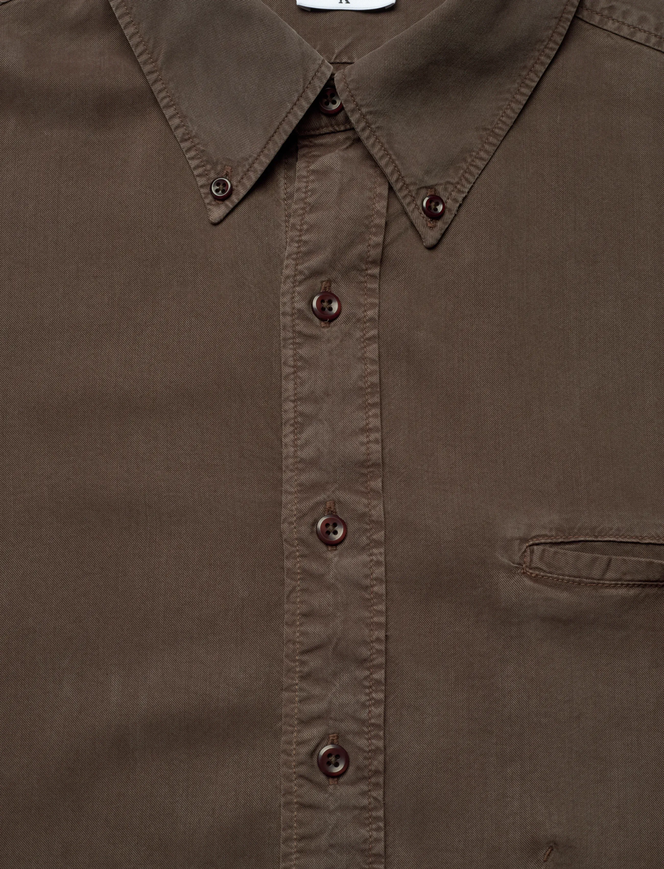Filippa K - Zack Shirt - peruskauluspaidat - dark chocolate - 2