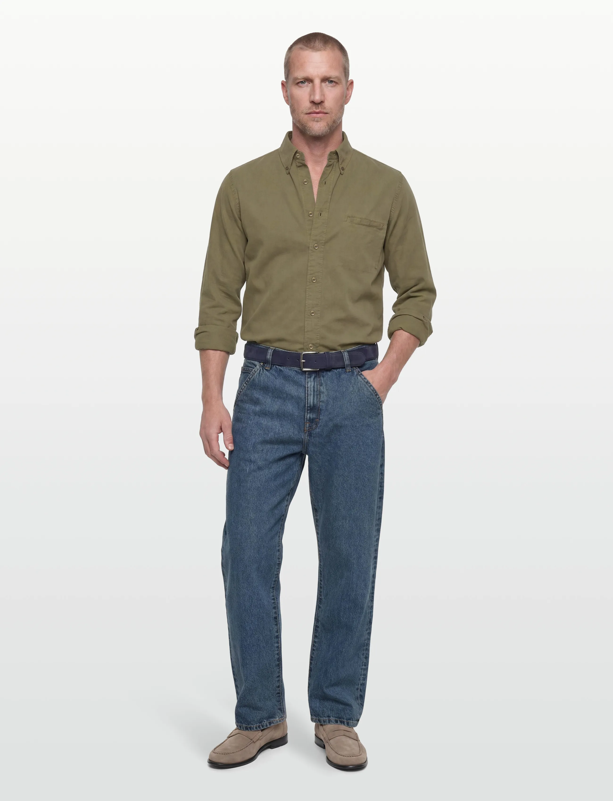 Filippa K Zack Shirt - Skjorter - LAUREL GREEN / khaki/green