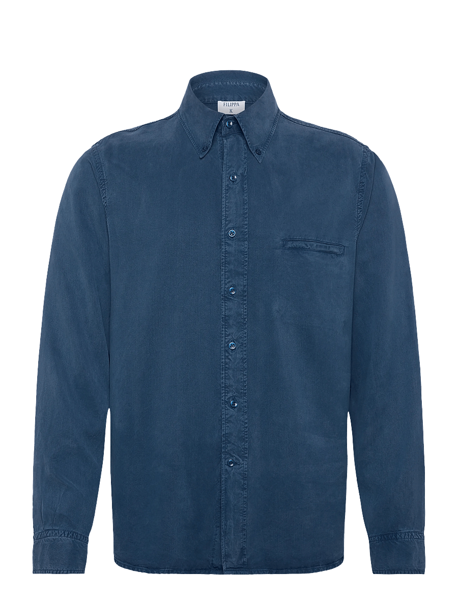 Filippa K - Zack Shirt - basic skjorter - night teal - 1