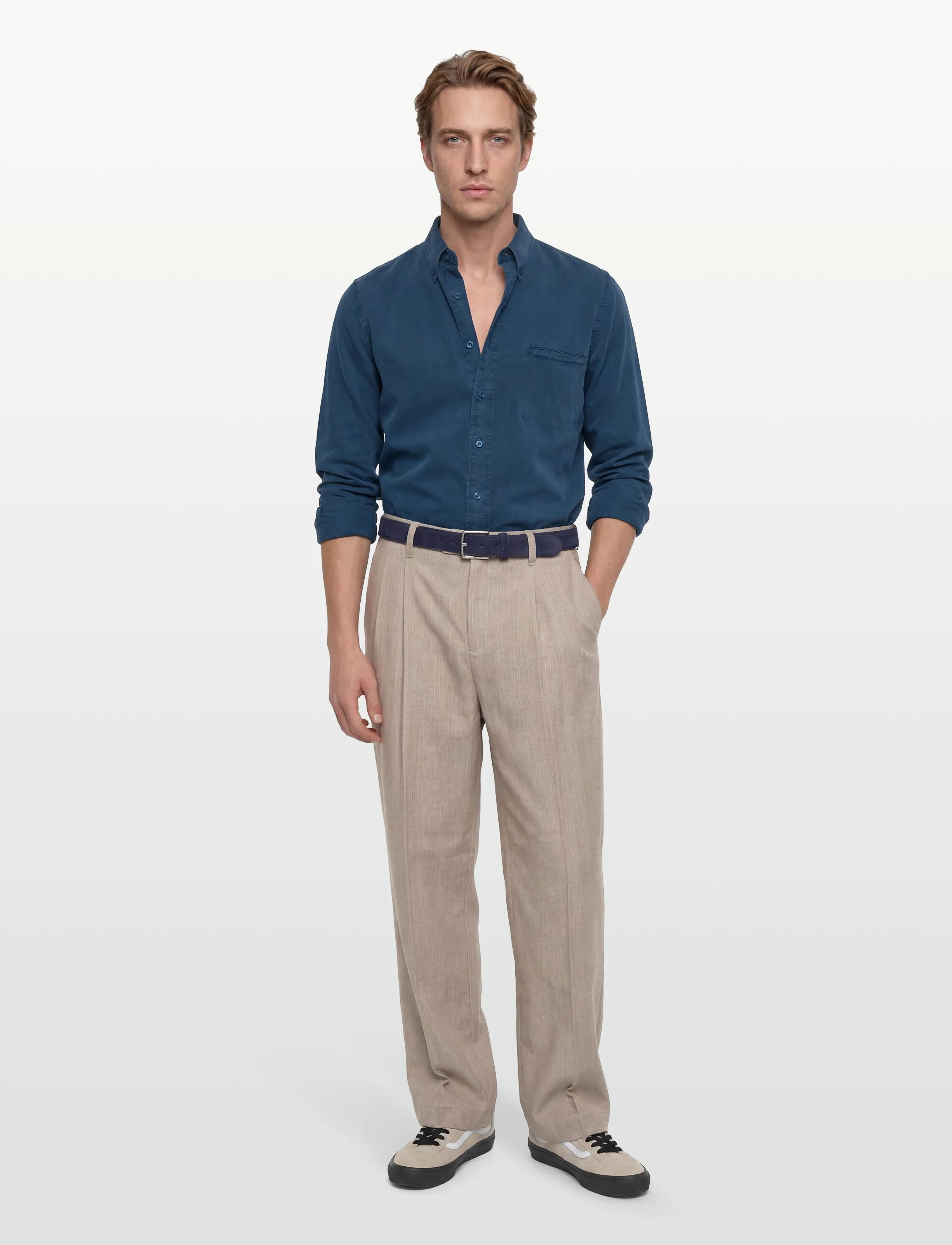 Filippa K Zack Shirt - Klær - NIGHT TEAL / blue