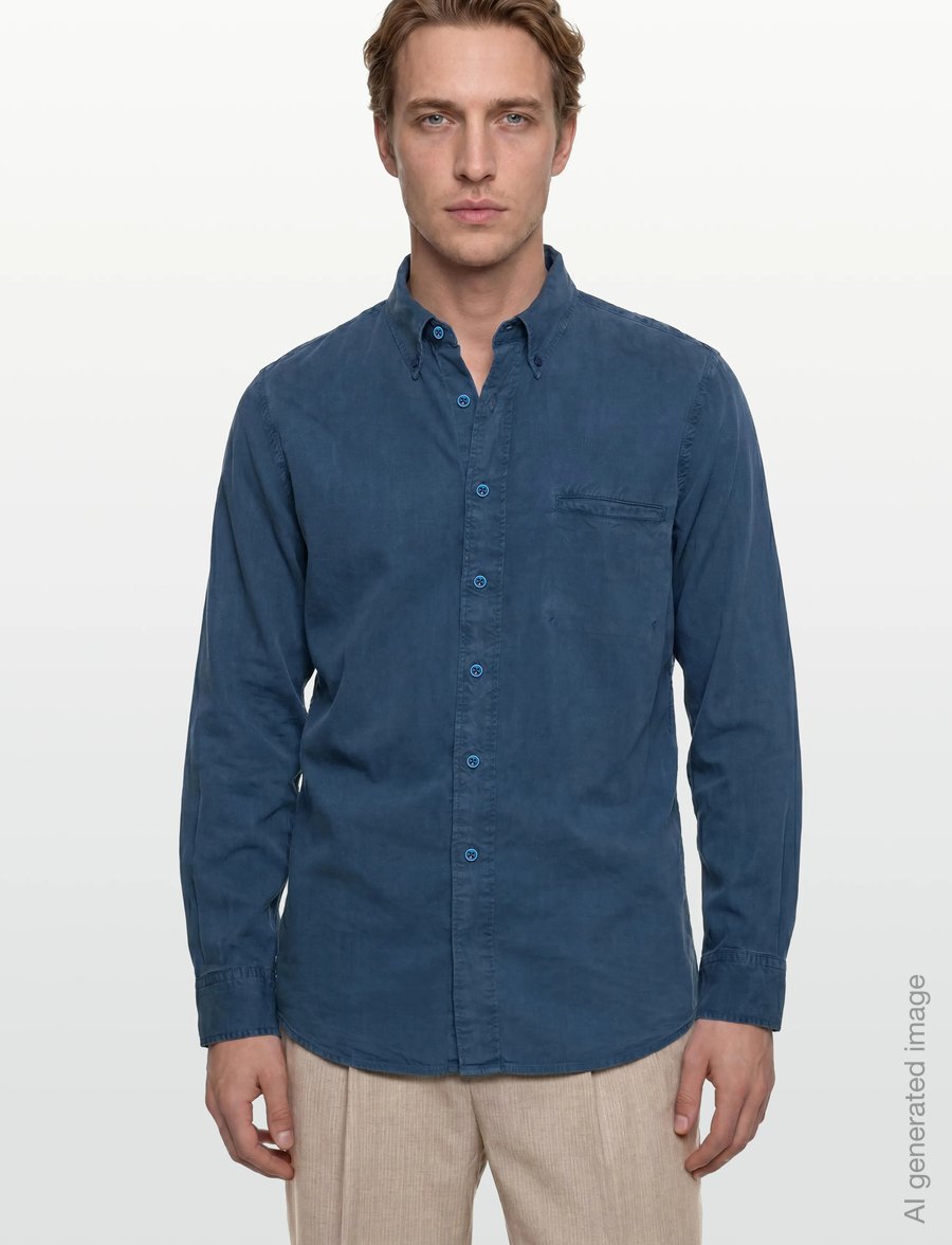 Filippa K - Zack Shirt - basic skjorter - night teal - 3