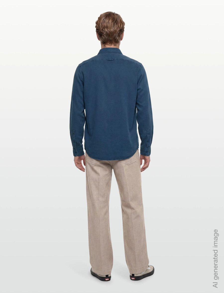 Filippa K - Zack Shirt - basic skjorter - night teal - 4