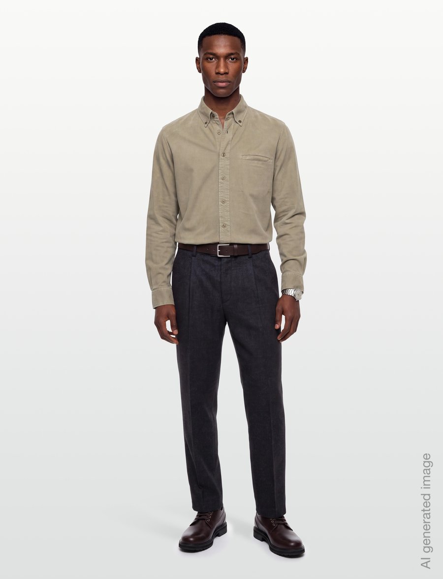 Filippa K - Zack Shirt - tavalised t-särgid - stone taupe - 0