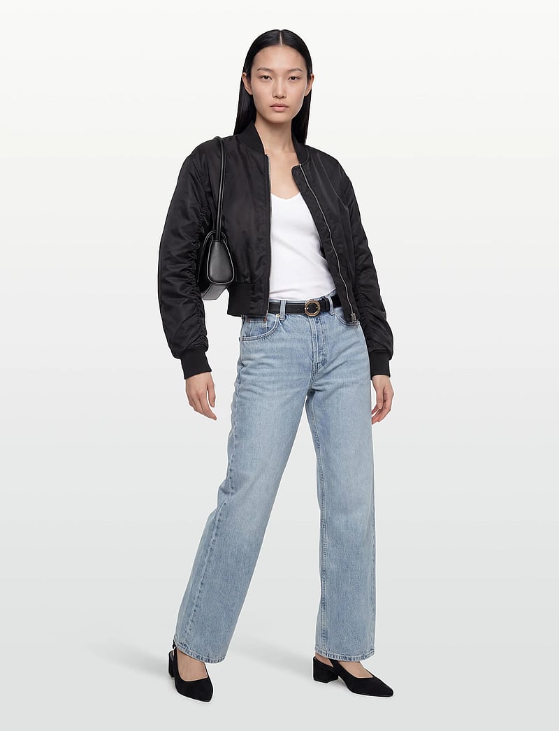 Filippa K - Nylon Zip Jacket - frühlingsjacken - black - 0