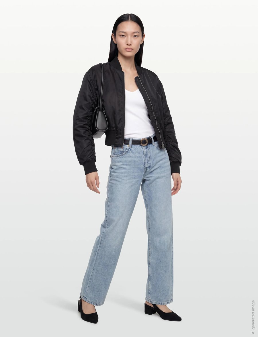 Filippa K - Nylon Zip Jacket - frühlingsjacken - black - 0