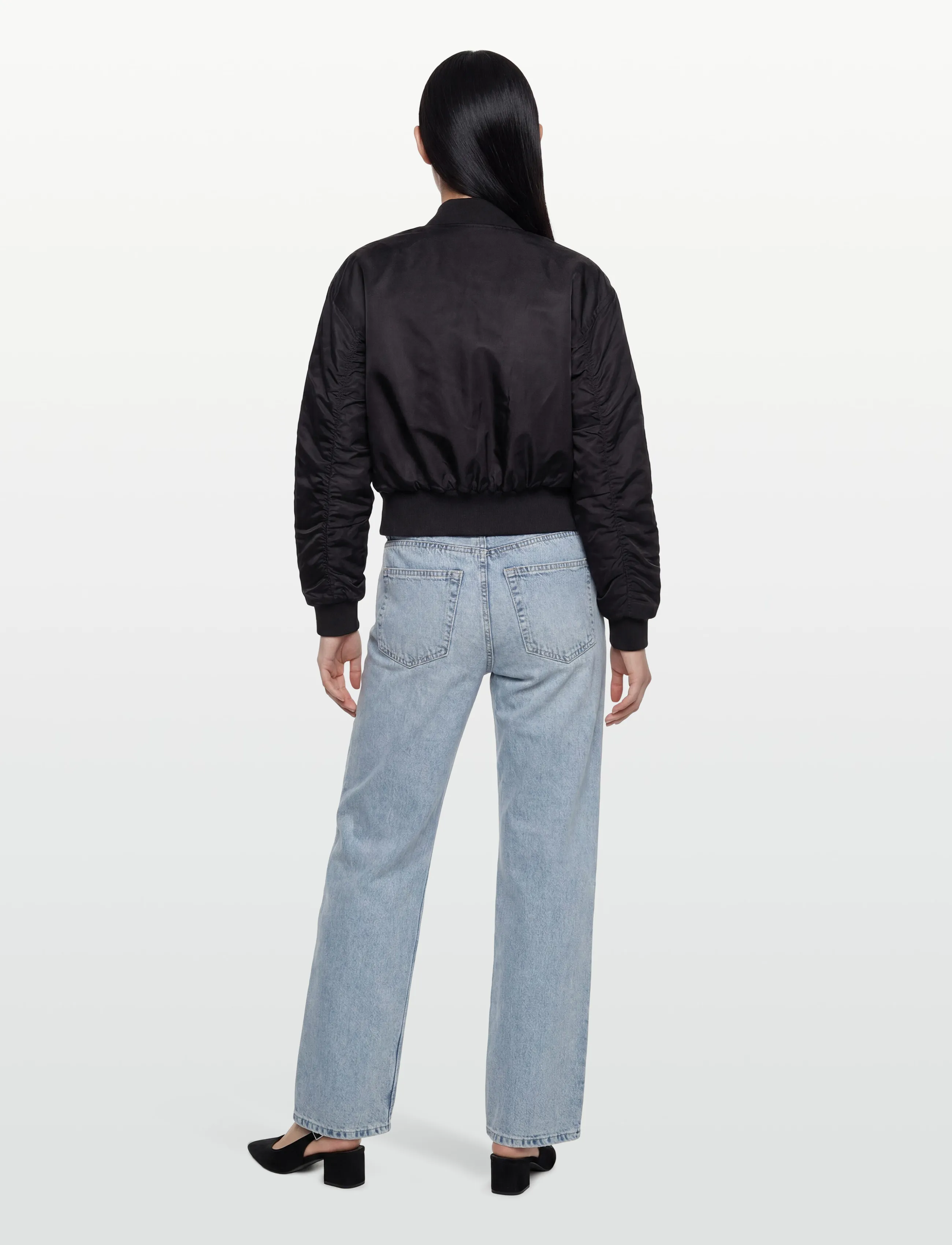 Filippa K - Nylon Zip Jacket - striukės ir švarkeliai - black - 4