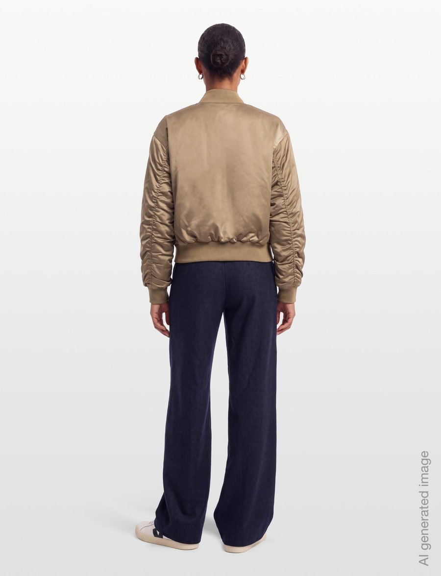 Filippa K - Nylon Zip Jacket - bomberjackor - nougat - 4