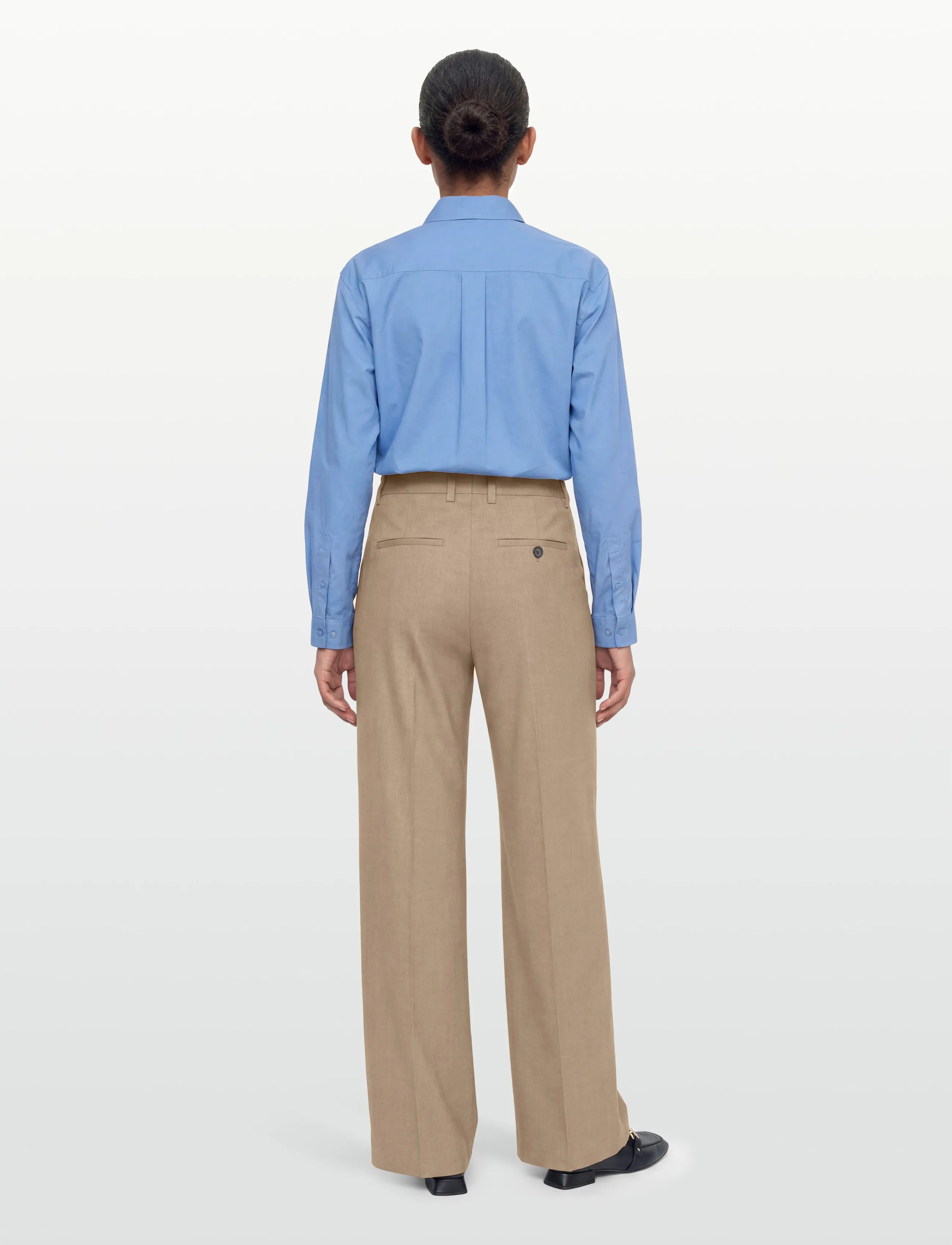 Filippa K - Harlow Trousers - habitbukser - light driftwood melange - 4
