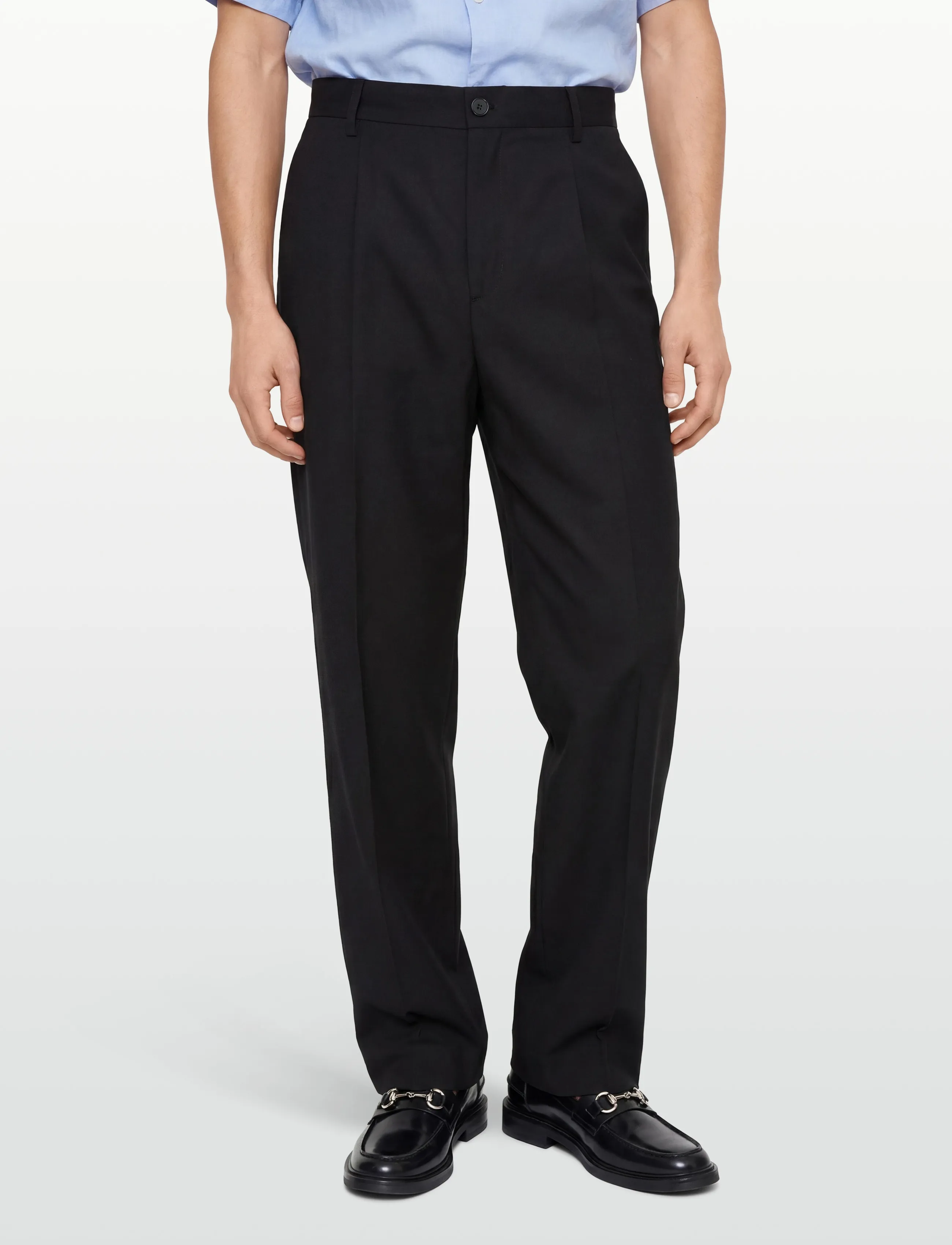 Filippa K - Hector Wool Trousers - kostymbyxor - black - 3
