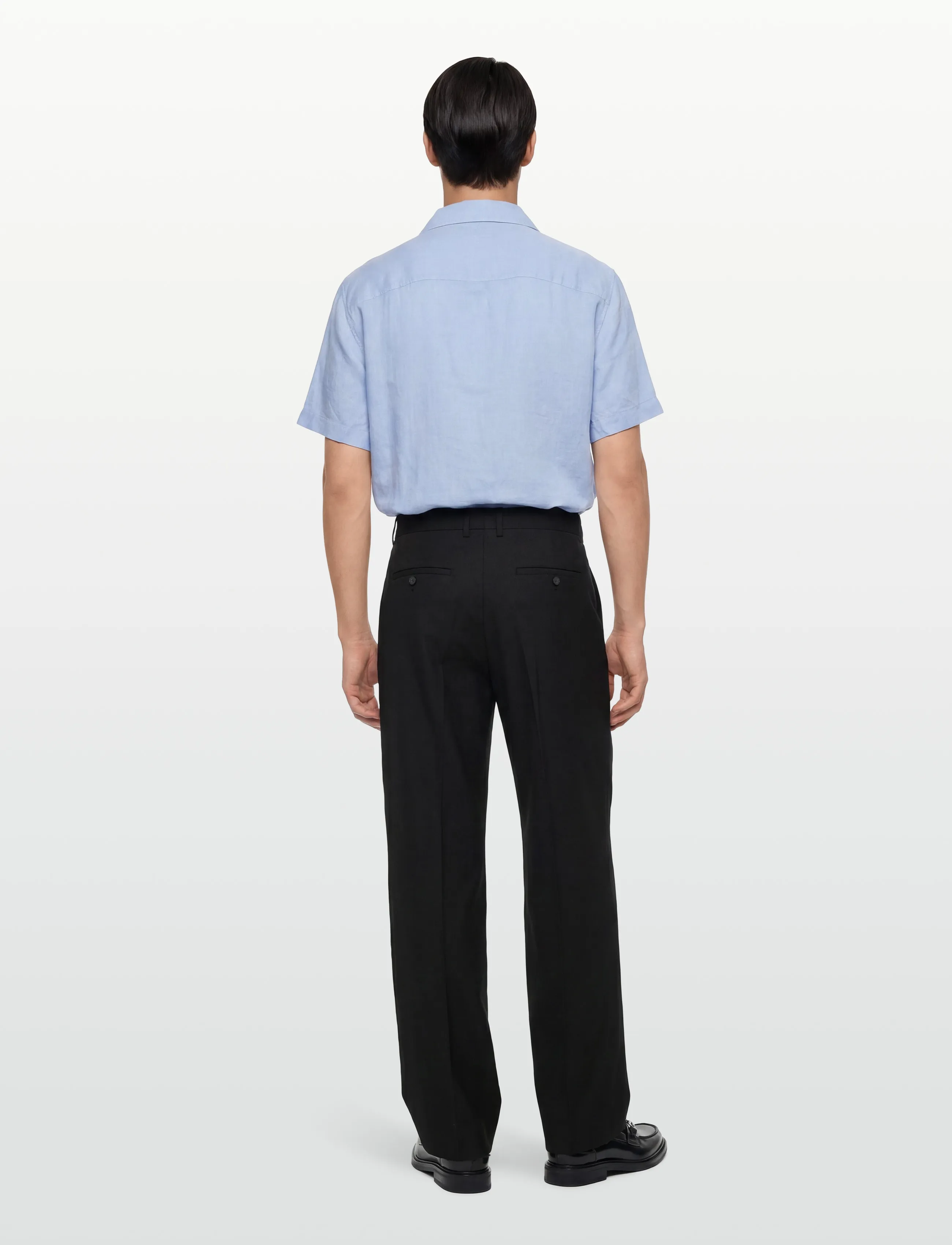 Filippa K - Hector Wool Trousers - kostymbyxor - black - 4