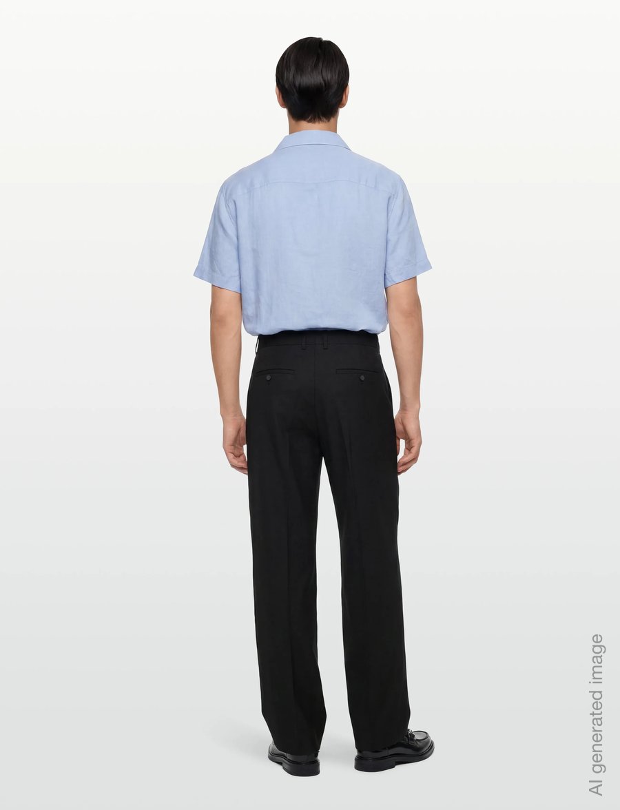 Filippa K - Hector Wool Trousers - formal trousers - black - 4