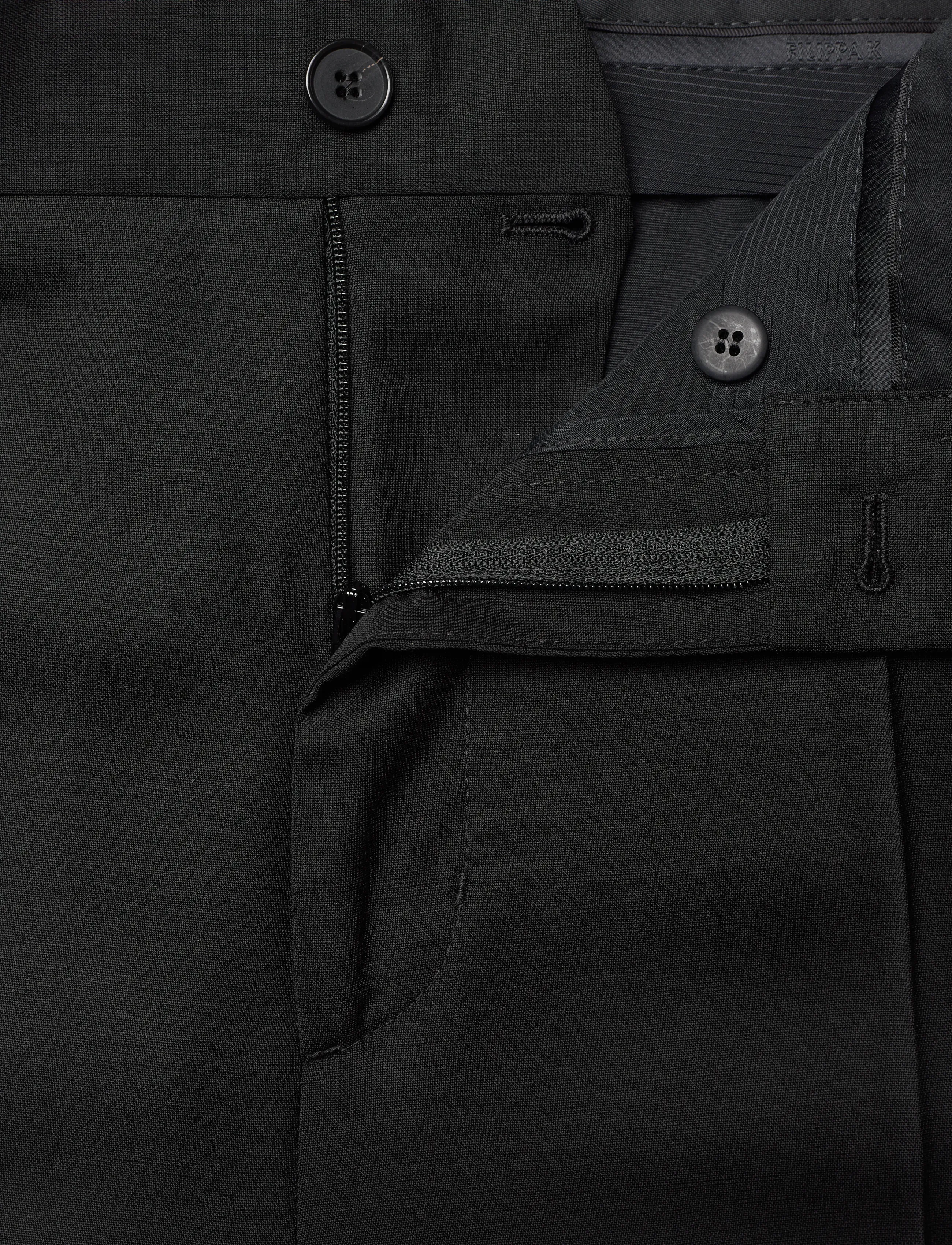 Filippa K - Hector Wool Trousers - Ülikonnapüksid - black - 3