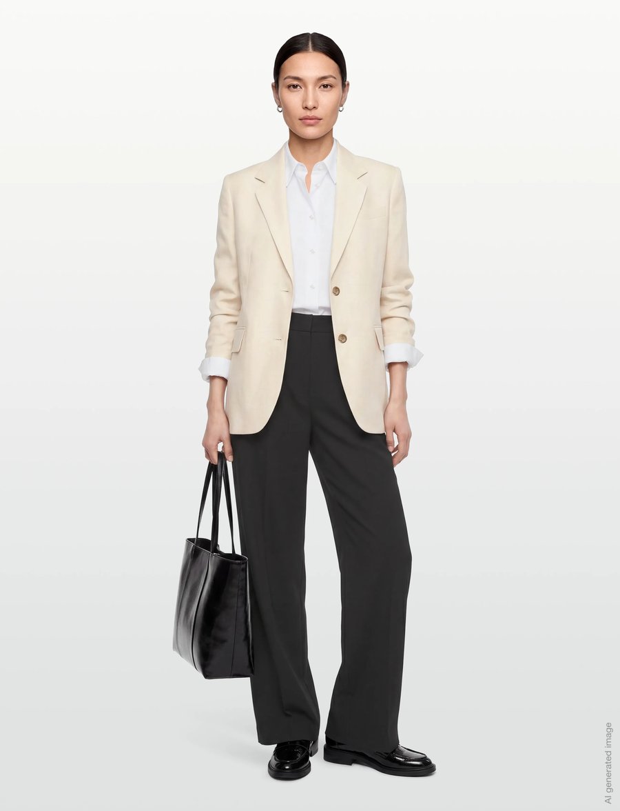 Filippa K - Delilah Linen Blazer - einreihige blazer - cream white - 0