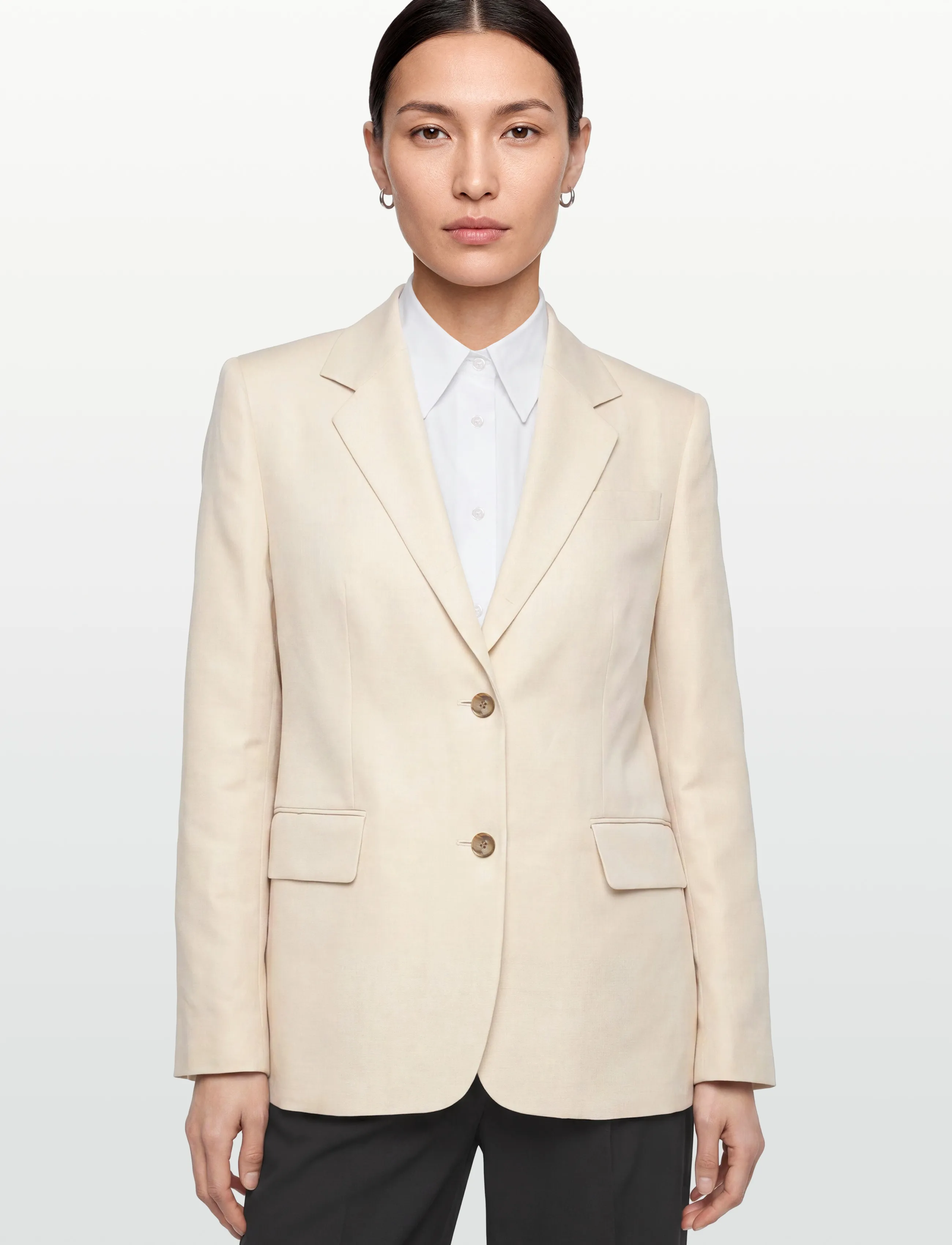 Filippa K - Delilah Linen Blazer - einreihige blazer - cream white - 3